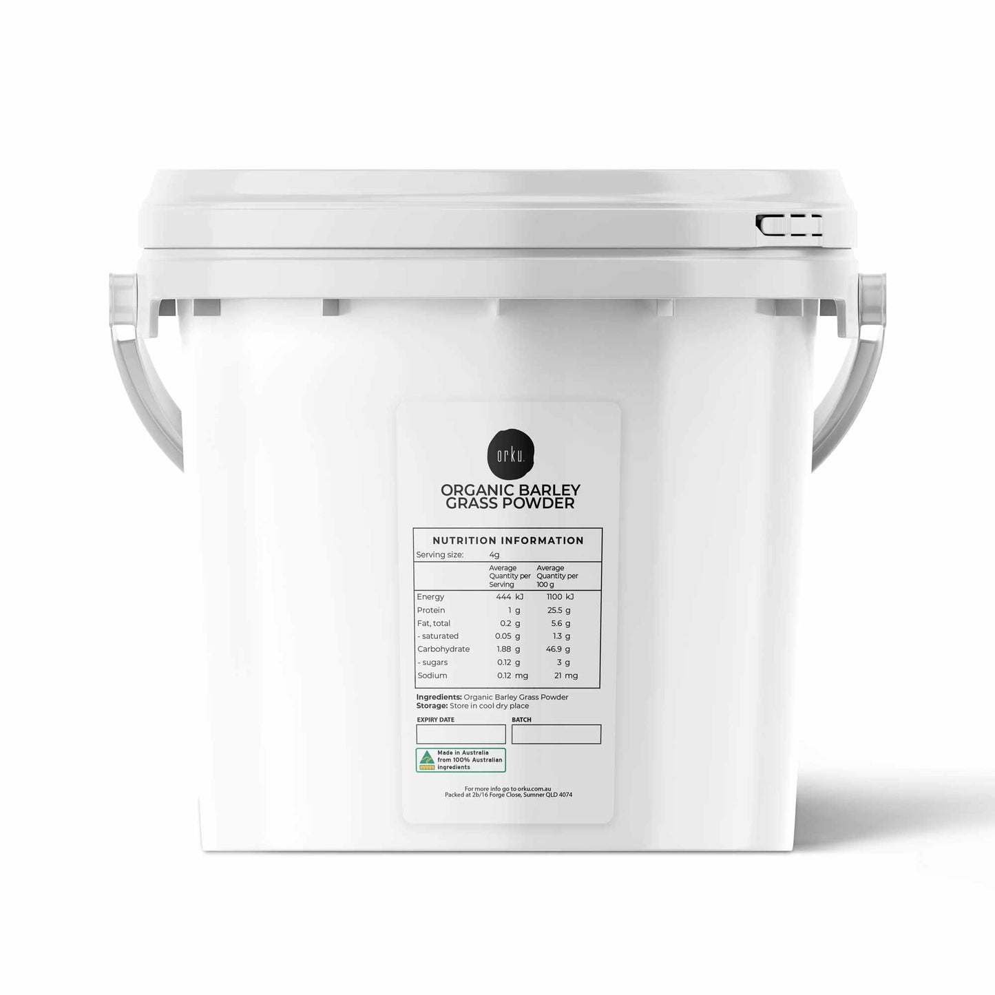 Organic Barley Grass Powder Buckets Hordeum Vulgare Leaf Superfood Supplement-1