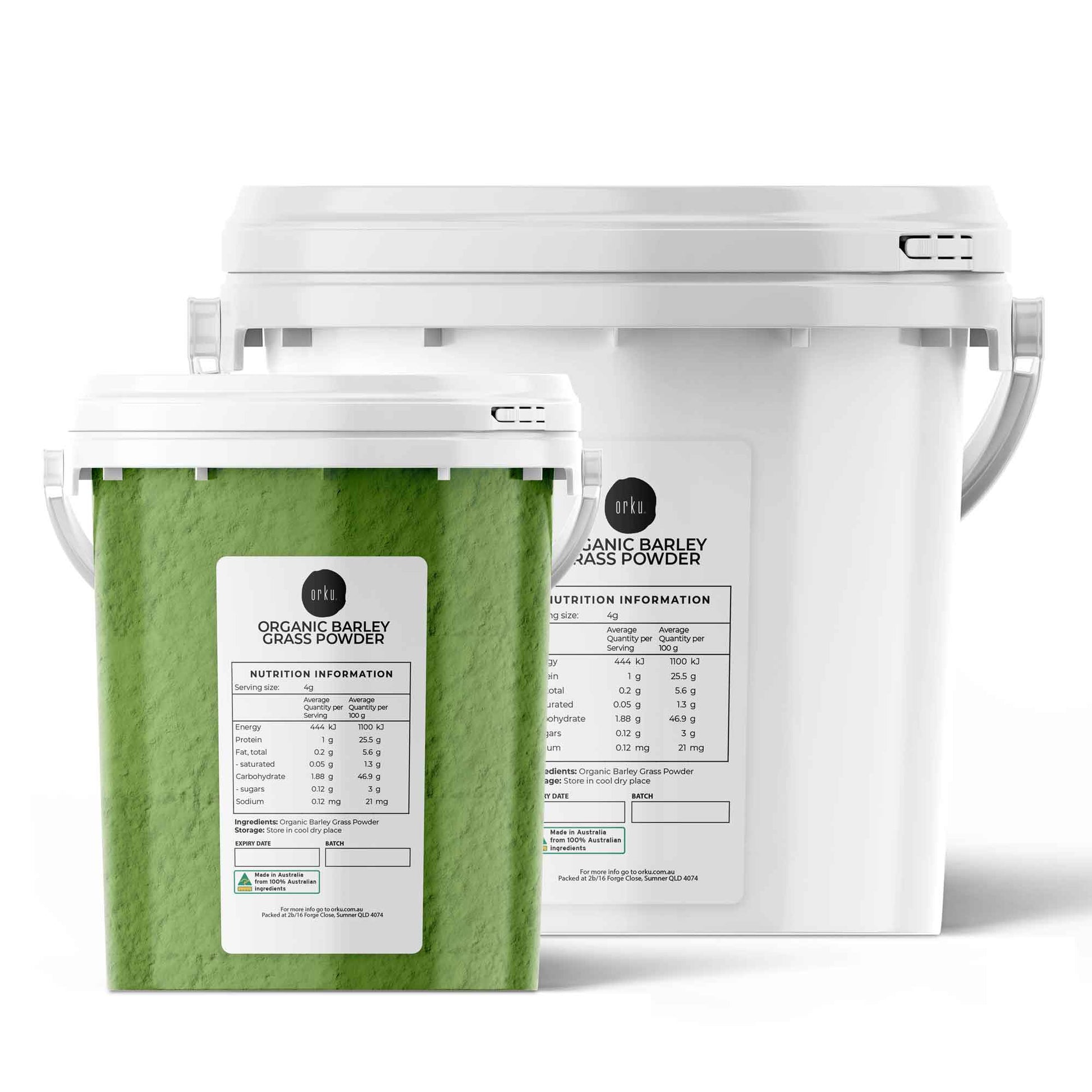 Organic Barley Grass Powder Buckets Hordeum Vulgare Leaf Superfood Supplement-0