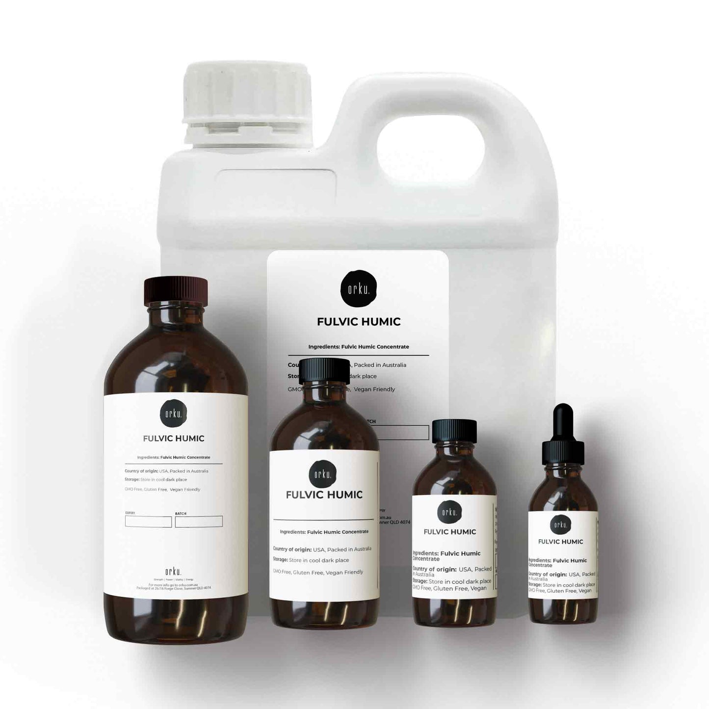 Organic Fulvic Humic Concentrate Liquid FHC-0