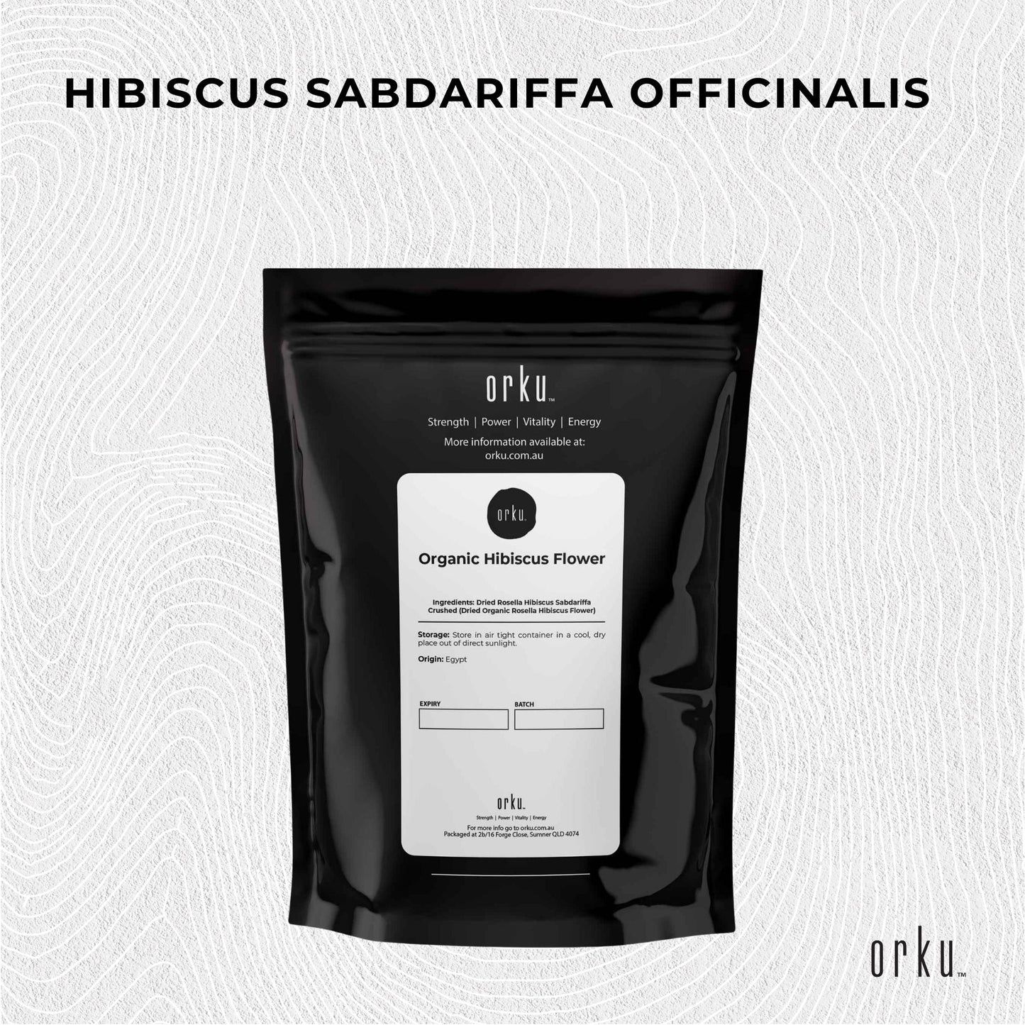 Organic Hibiscus Rosella Flower Crushed - Dried Herbal Tea Supplement-3