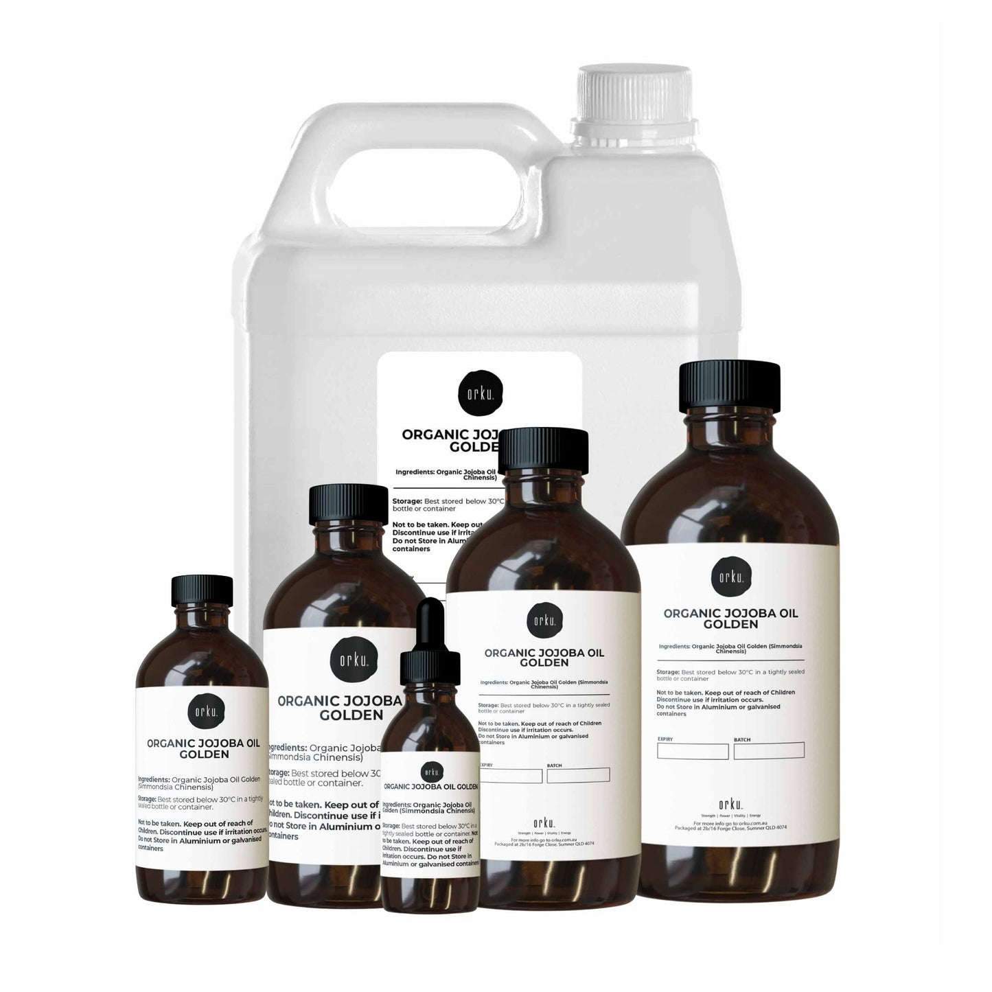 Organic Jojoba Oil - Golden Pure Cold Pressed Seed For Hair Skin Nails-0