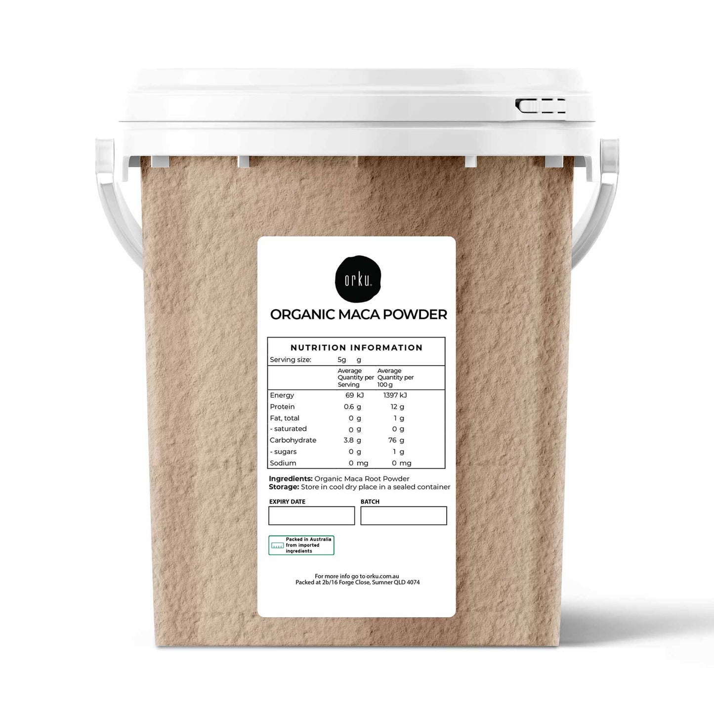 Organic Maca Powder Tub 100% Plant Root Super Food Peru Nutritional Supplement-1