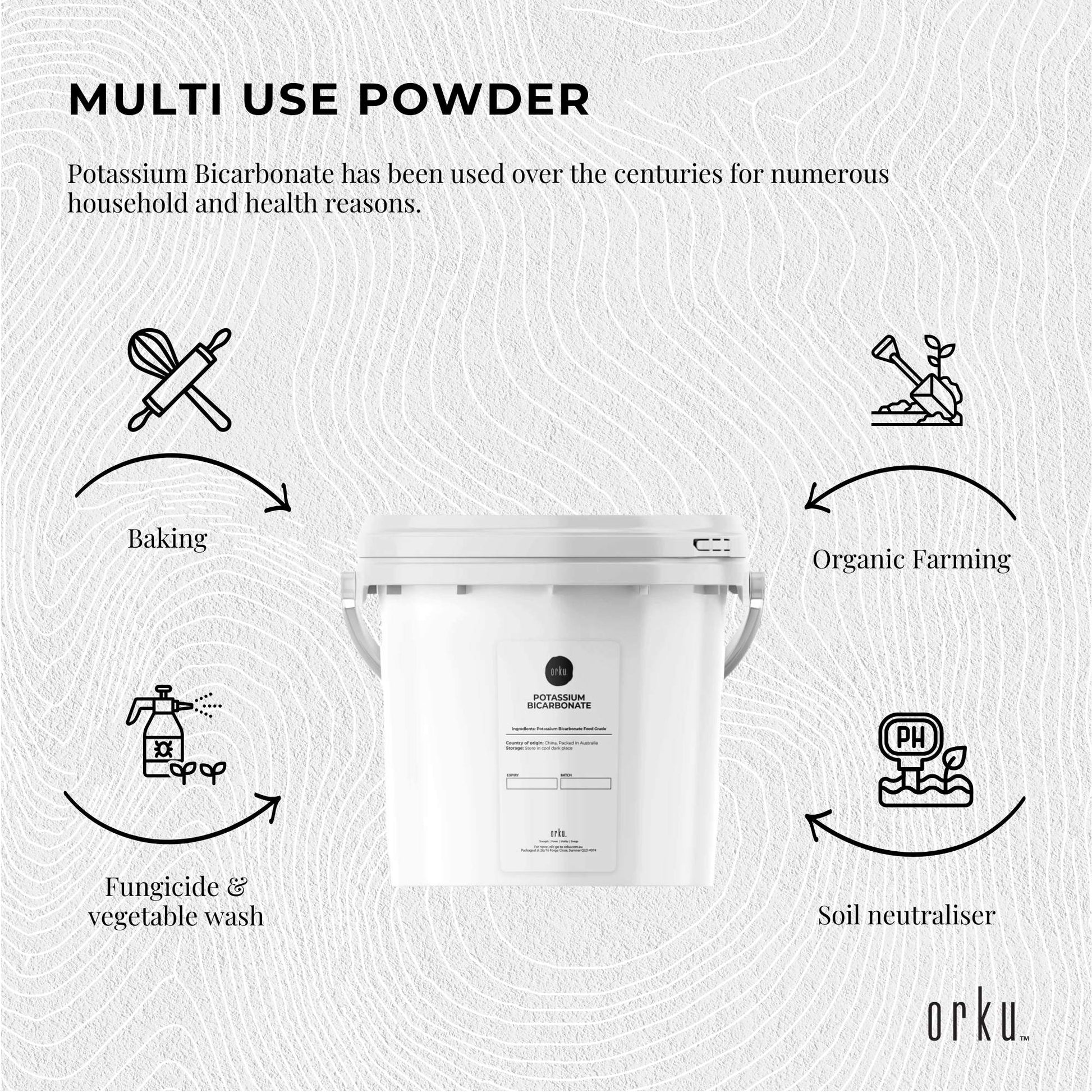 Organic Potassium Bicarbonate Powder Tubs - Food Grade FCC for Brewing Baking-2