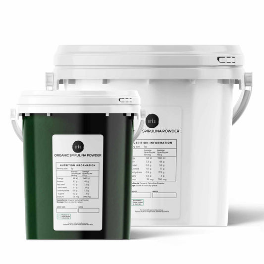 Organic Spirulina Powder Tub Bucket - Supplement Arthrospira Platensis Food-0