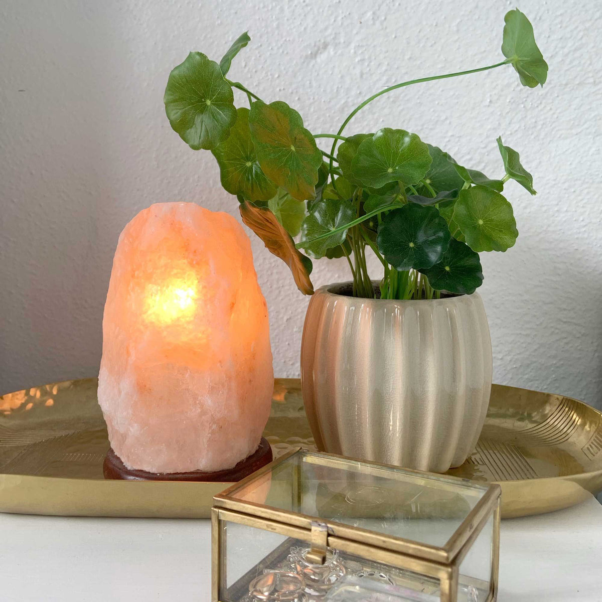 Orku 1-2Kg Himalayan Pink Salt Lamp - Natural Rock Shape Night Light-1