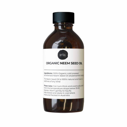 Orku 100ml Organic Neem Seed Oil  Debitterised Cold Pressed Azadirachtin Indica-0