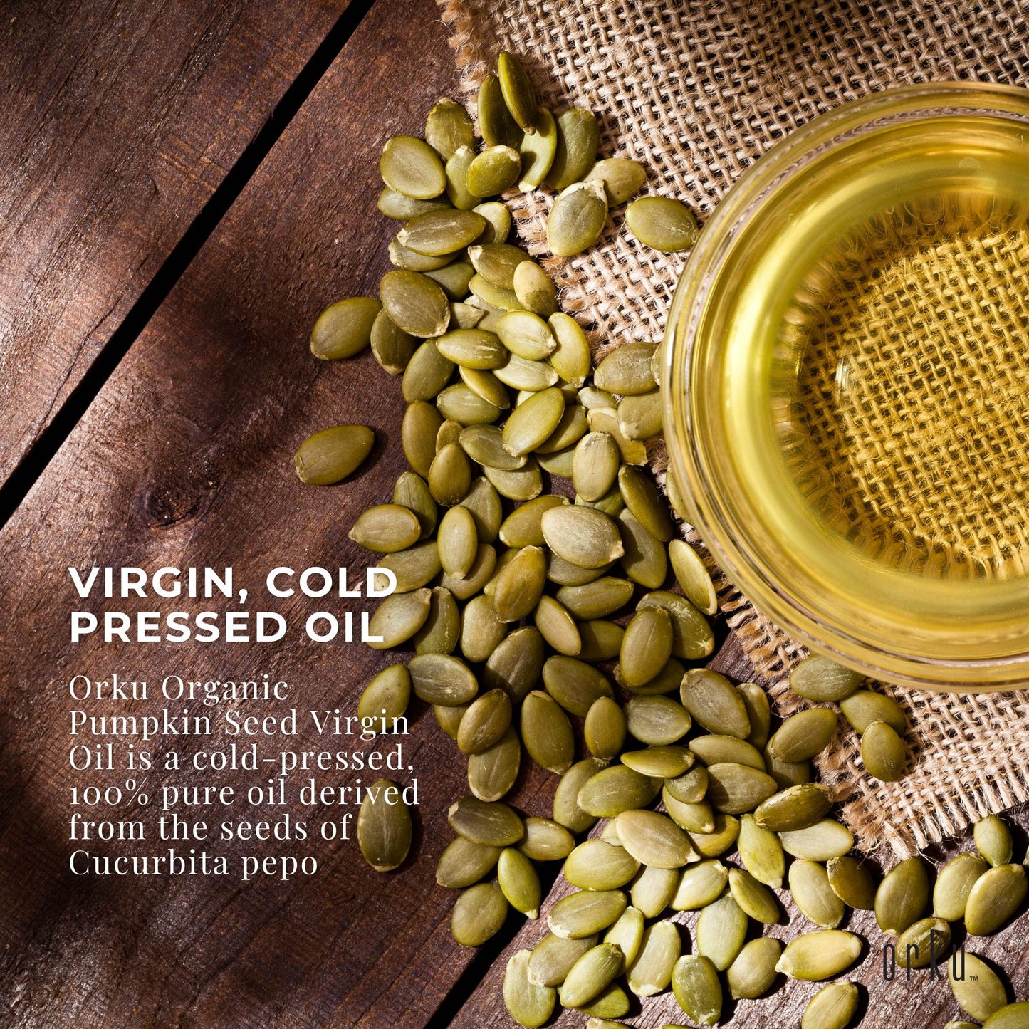 Orku 100ml Organic Pumpkin Seed Virgin Oil Cold Pressed Cosmetic Grade-2