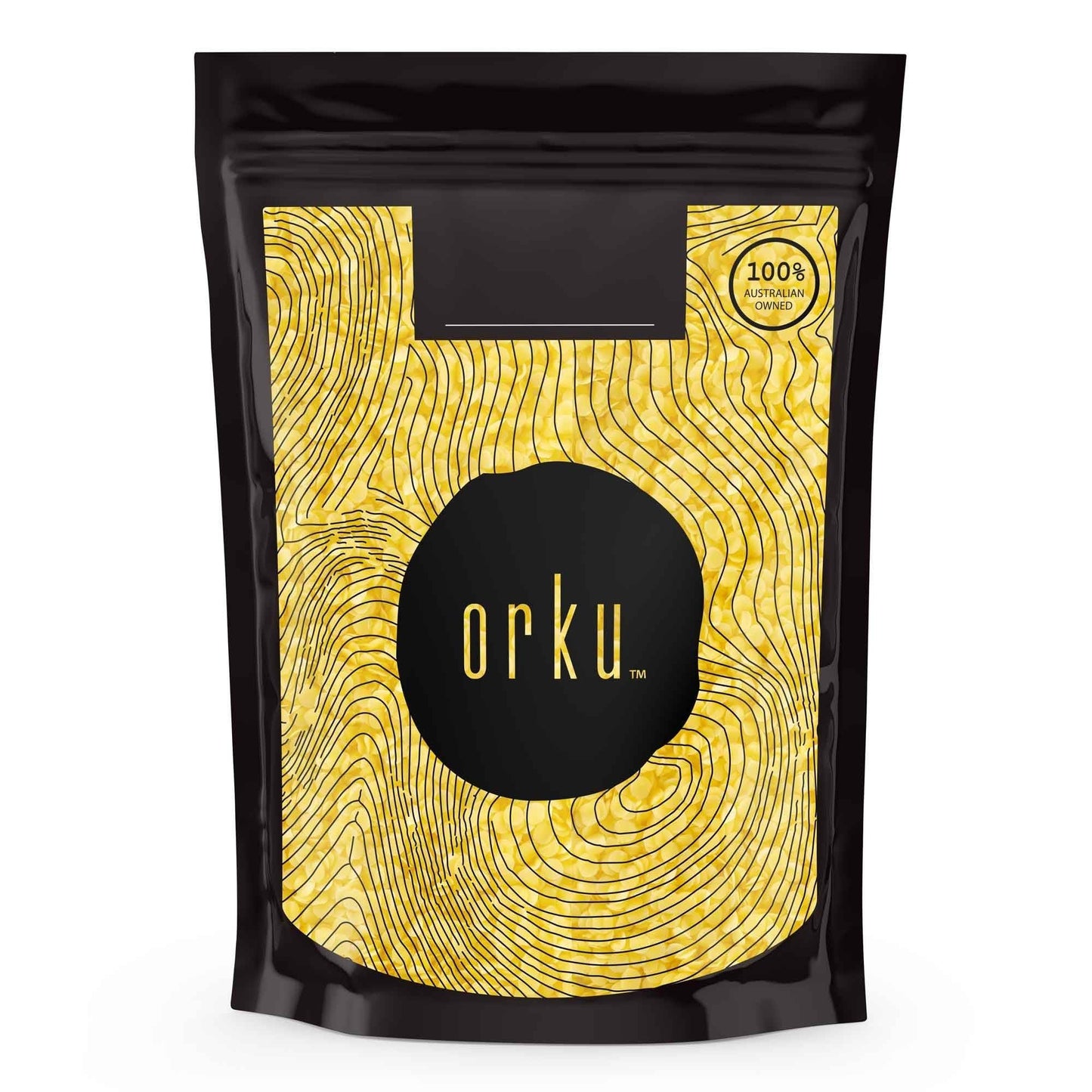 Orku 1Kg Organic Beeswax Pellets Yellow - Cosmetic Grade Pure Bees Wax Pastilles-0