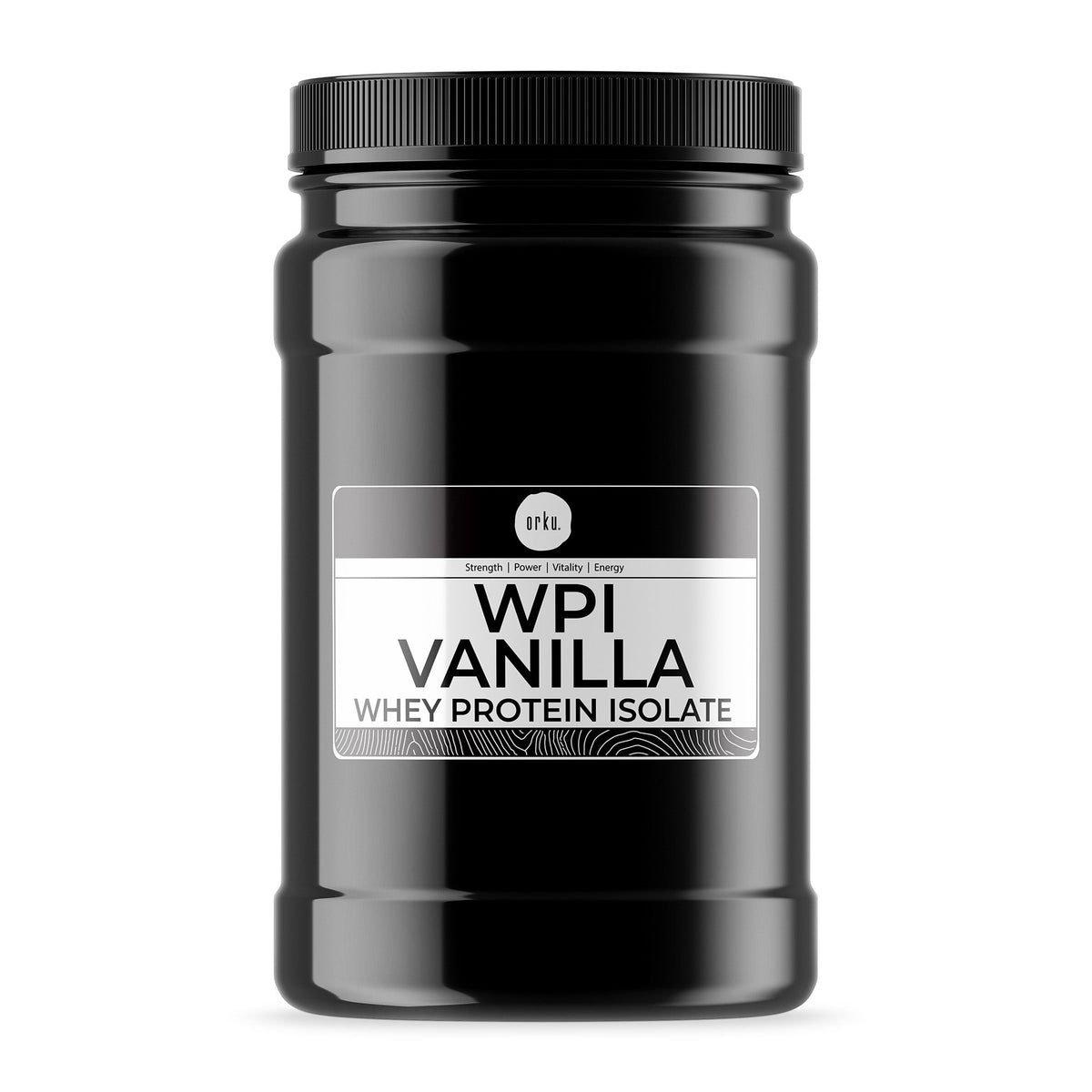 Orku 1Kg Whey Protein Isolate WPI Vanilla Powder Jar-0