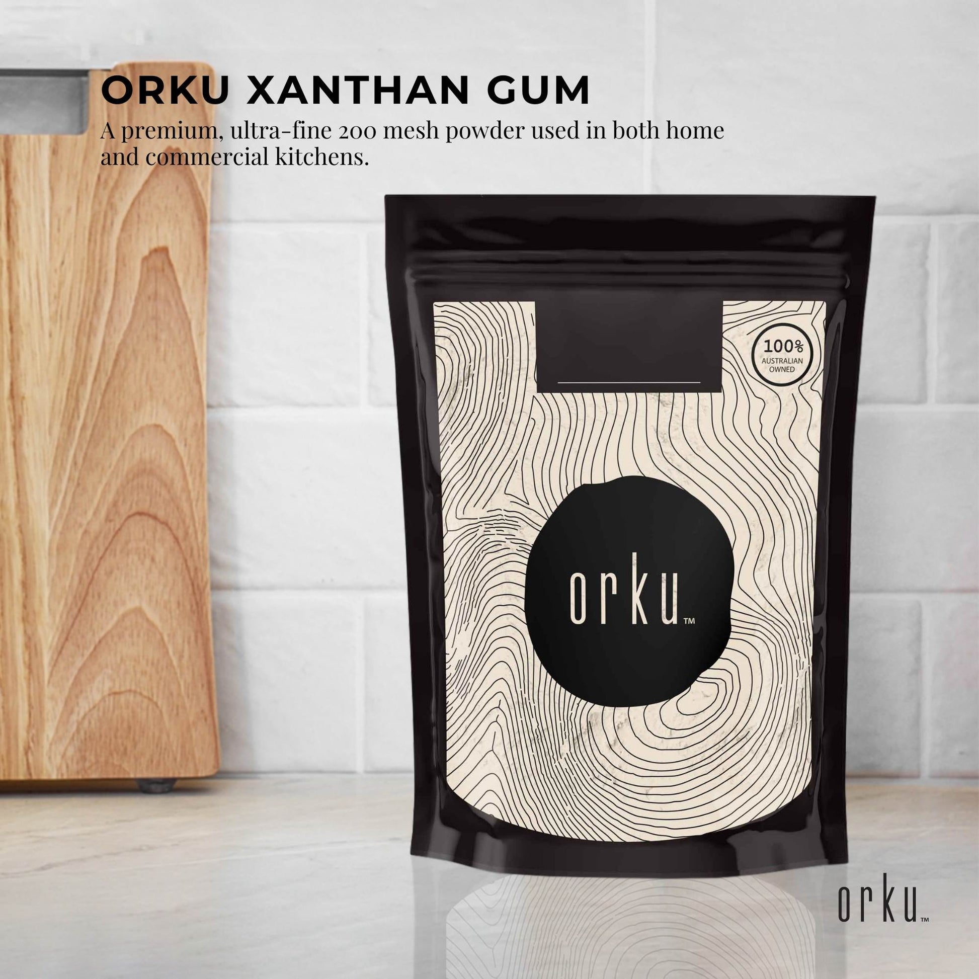 Orku 100g Xanthan Gum Thickener Pure Fine Powder 200 Mesh FCC E415 Food Additive-1
