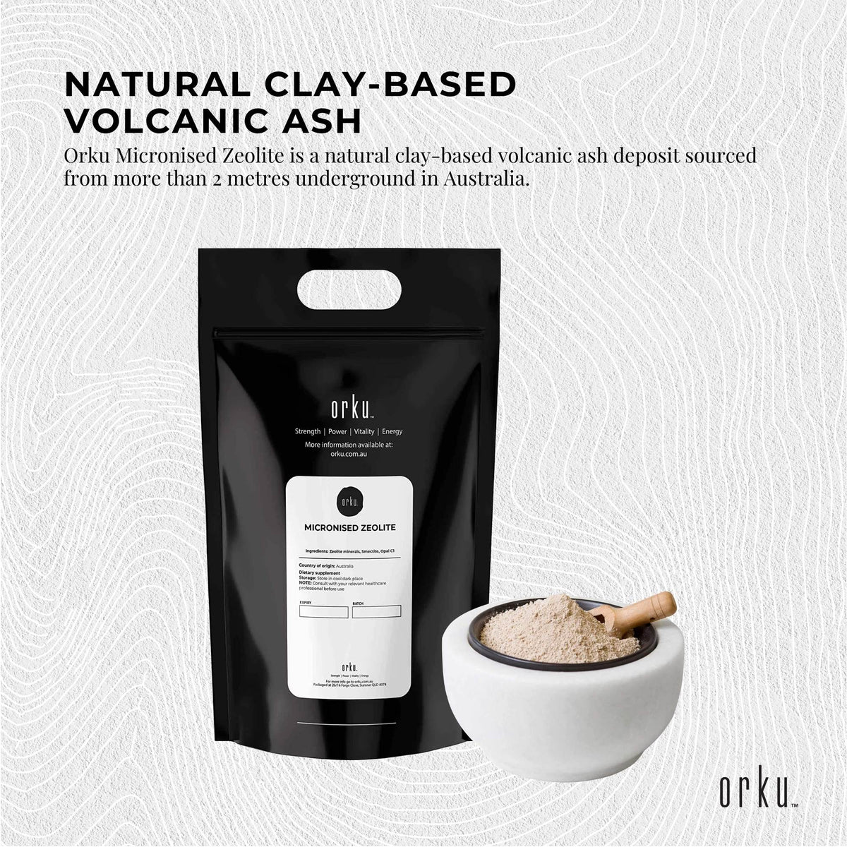 Orku 20Kg Ultrafine Micronised Zeolite Powder - Natural Clinoptilolite Mineral-2
