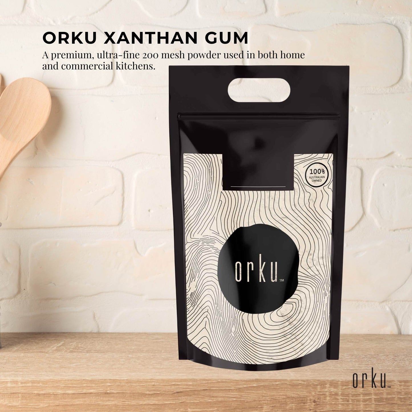 Orku 20kg Xanthan Gum Thickener Pure Fine Powder 200 Mesh FCC E415 Food Additive-1