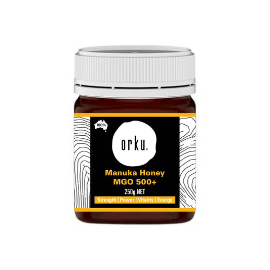 Orku 250g MGO 500+ Australian Manuka Honey - 100% Raw Natural Pure Jelly Bush-0