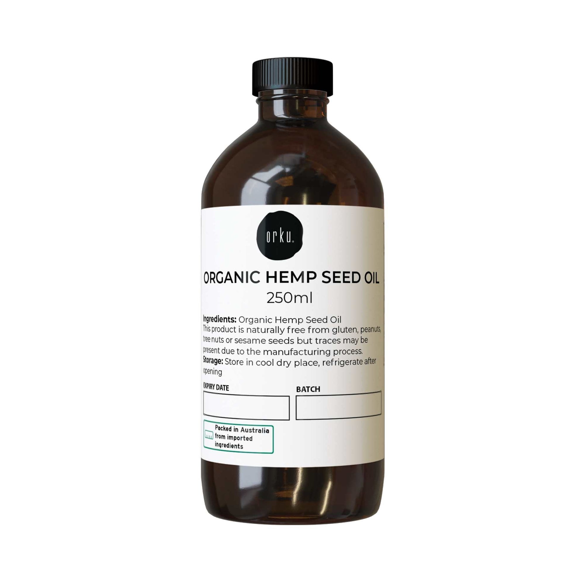 Orku Organic Hemp Seed Oil - Cold Pressed Food Grade Oils-5