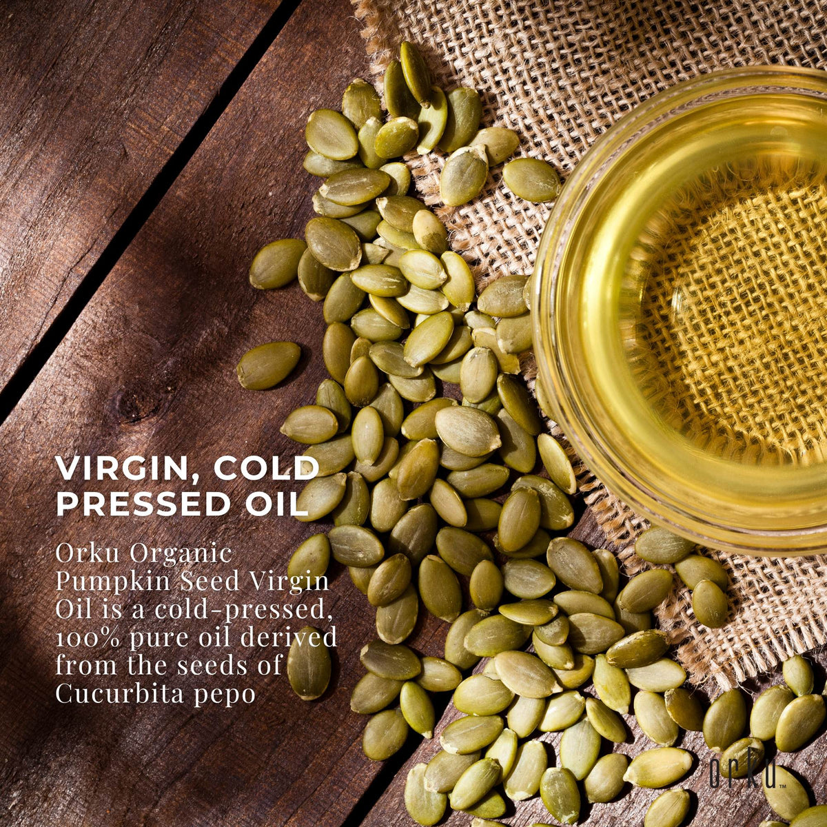 Orku 250ml Organic Pumpkin Seed Virgin Oil Cold Pressed Cosmetic Grade-2