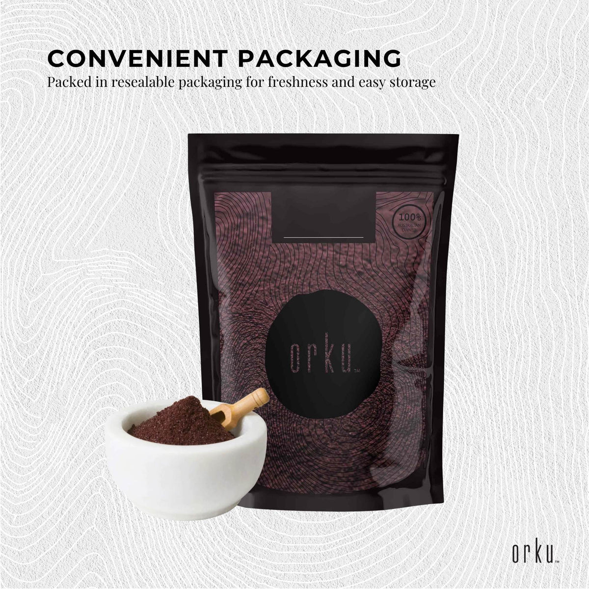Orku 2Kg Organic Acai Powder Brazilian Berry Smoothie Bowl Ingredient-2