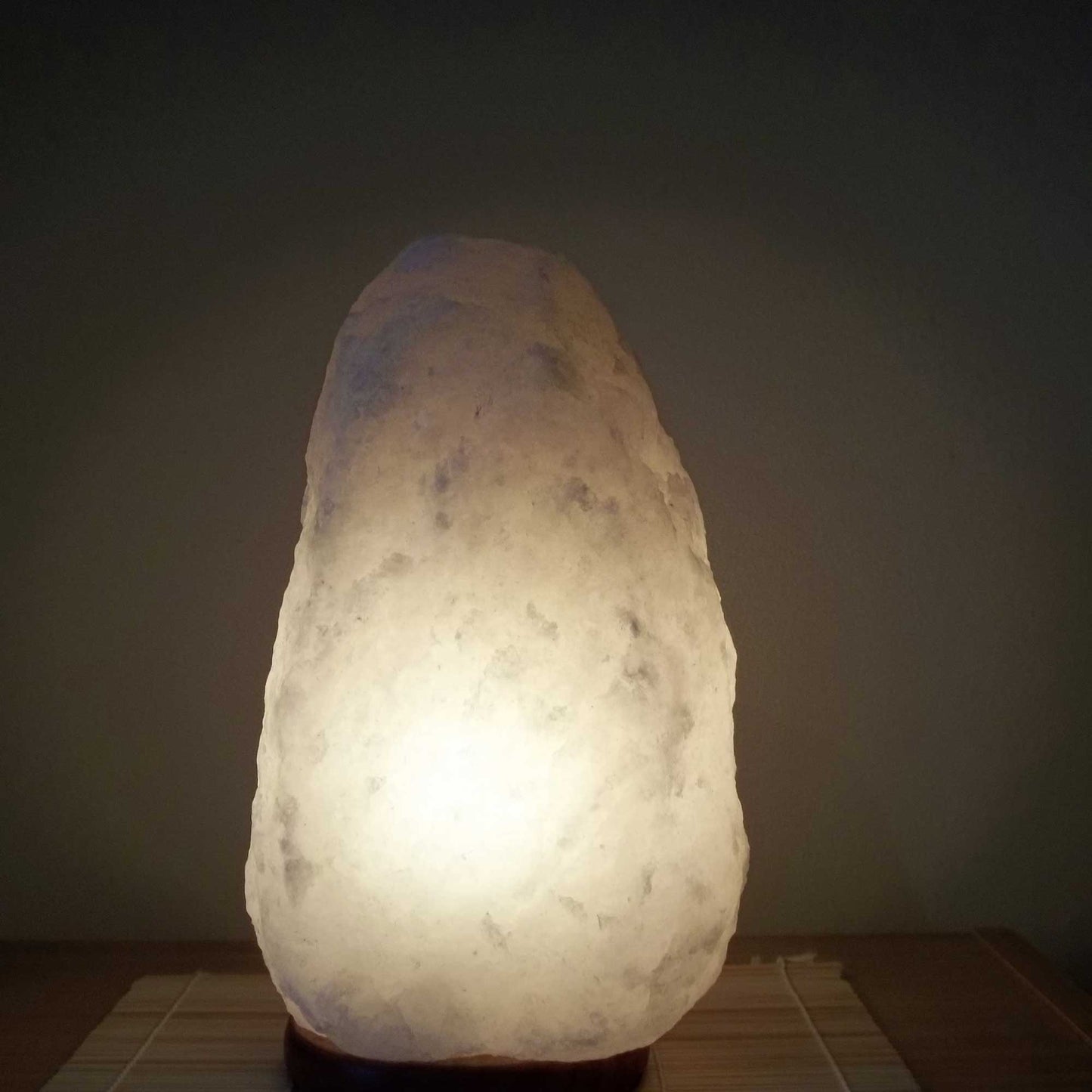 Orku 3-5Kg Himalayan White Salt Lamp - Natural Rock Shape Night Light-4