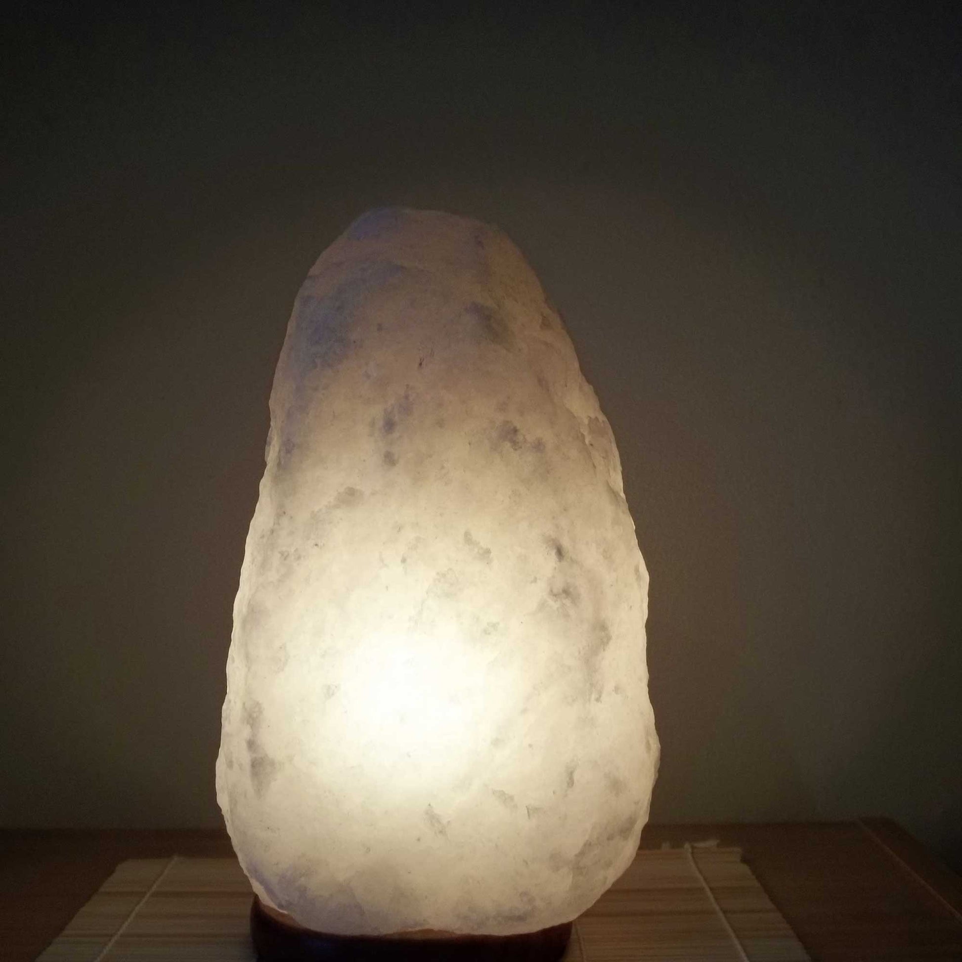 Orku 3-5Kg Himalayan White Salt Lamp - Natural Rock Shape Night Light-4