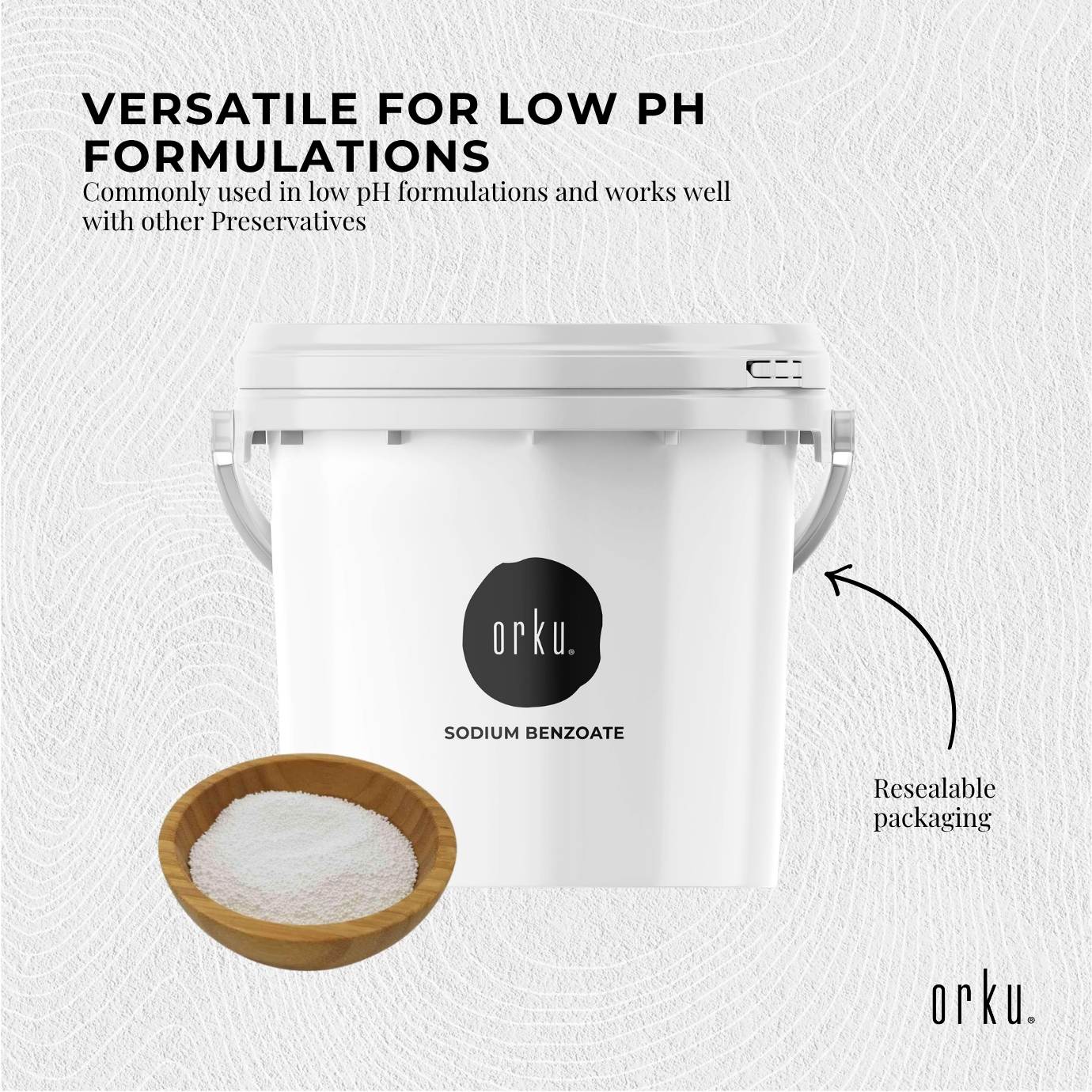 Orku 3.5Kg Sodium Benzoate USP/FCC Grade Prills – E211 Preservative CAS 532-32-1-3