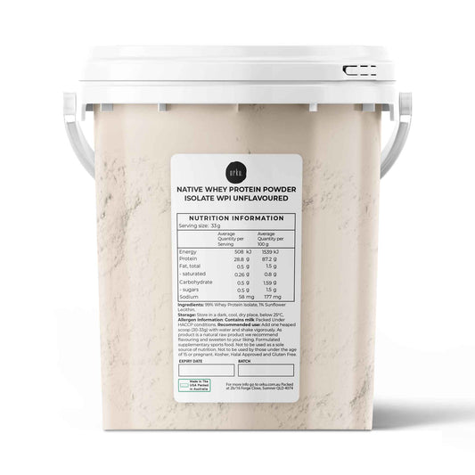 Orku 500g Native Whey Protein Isolate Powder - Unflavoured WPI Bucket-0