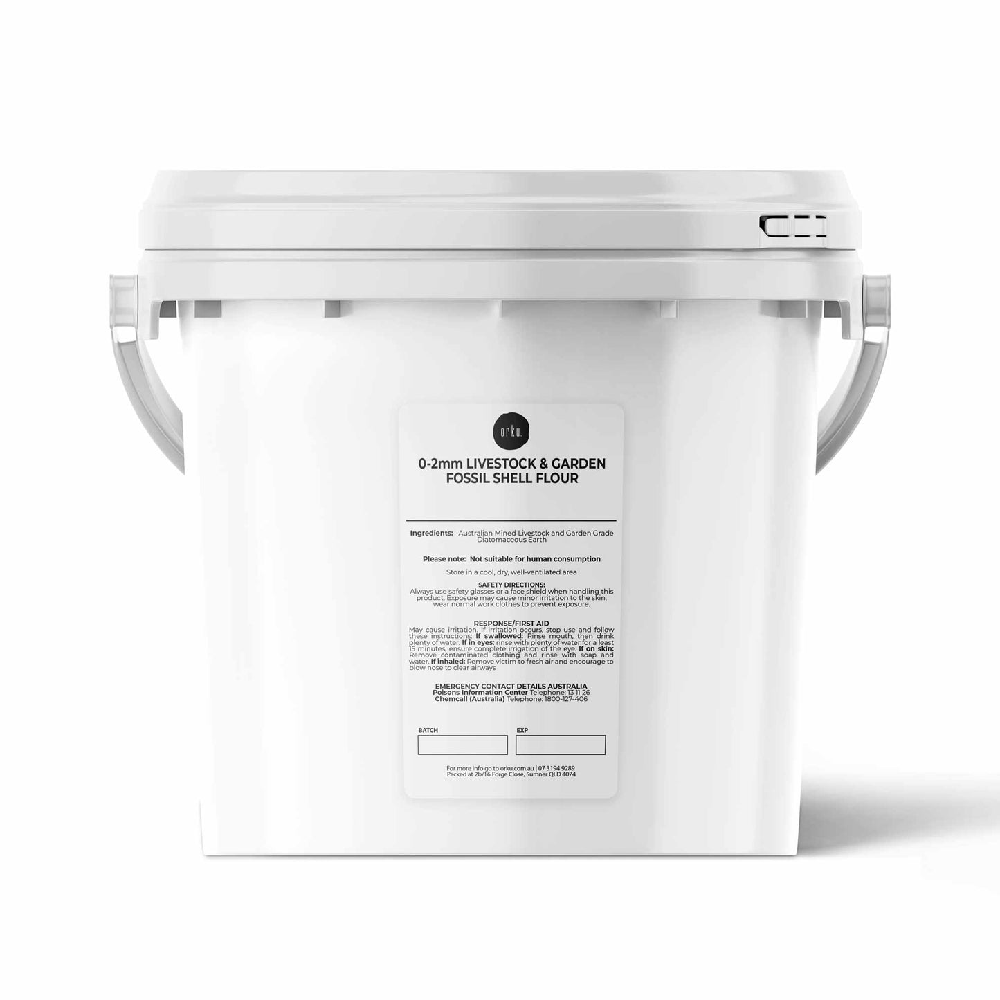 Orku 5Kg Diatomaceous Earth Garden 0-2mm Granular Australian Fossil Shell Tub-0