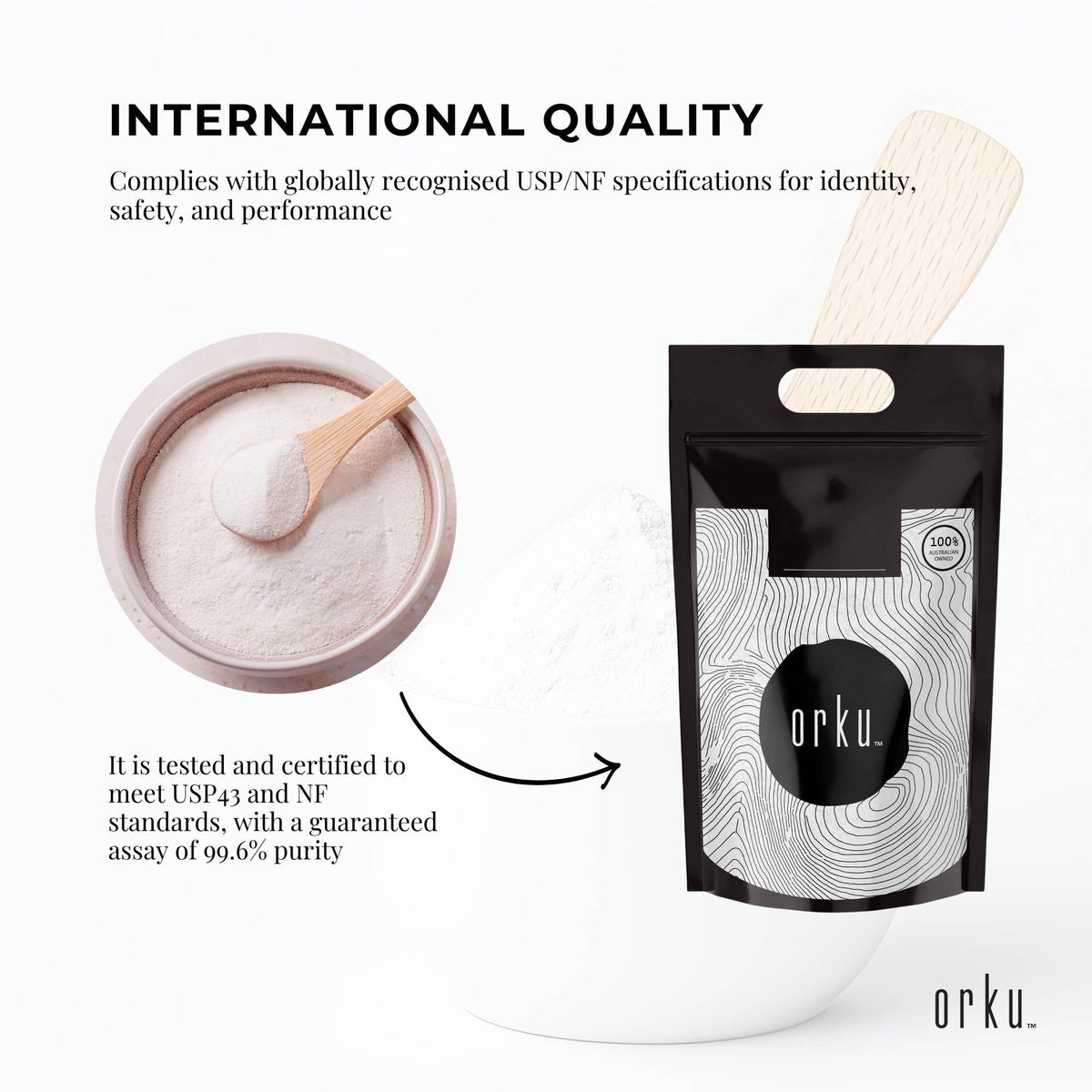 Orku 20Kg Myo Inositol Powder - USP Grade High Purity Unflavoured-3