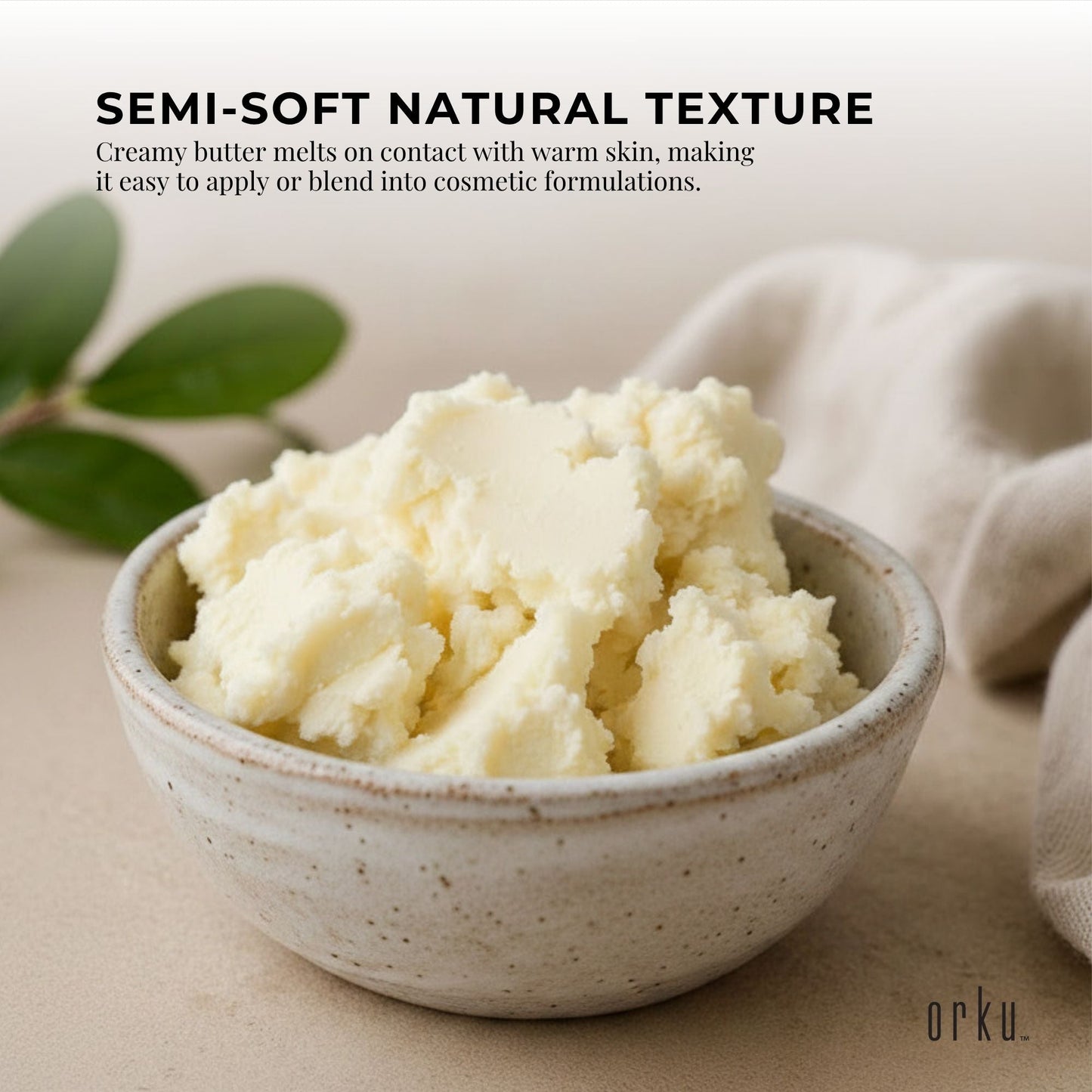 Orku 10Kg Organic Unrefined Shea Butter Raw African Karite Chunks-4