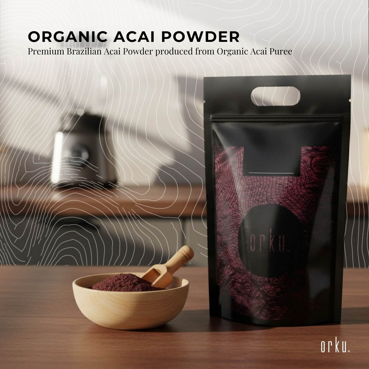 Orku 5kg Organic Acai Powder Brazilian Berry Smoothie Bowl Ingredient-1
