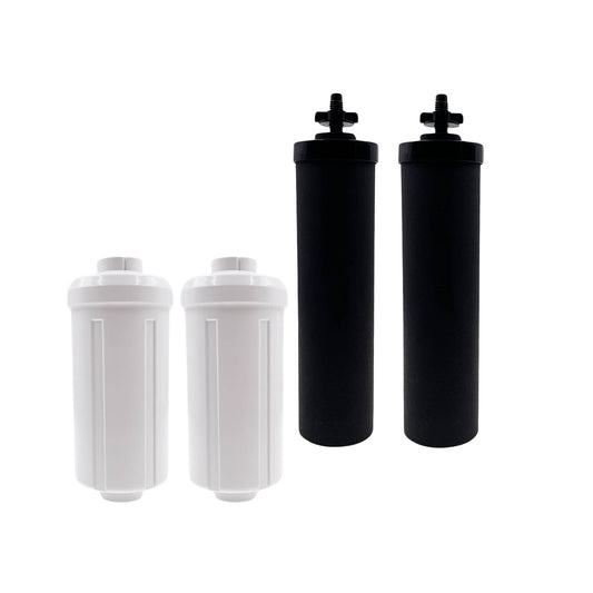 Orku Block Carbon + Fluoride Filter Pack - Replacement for Berkey Gravity System-0