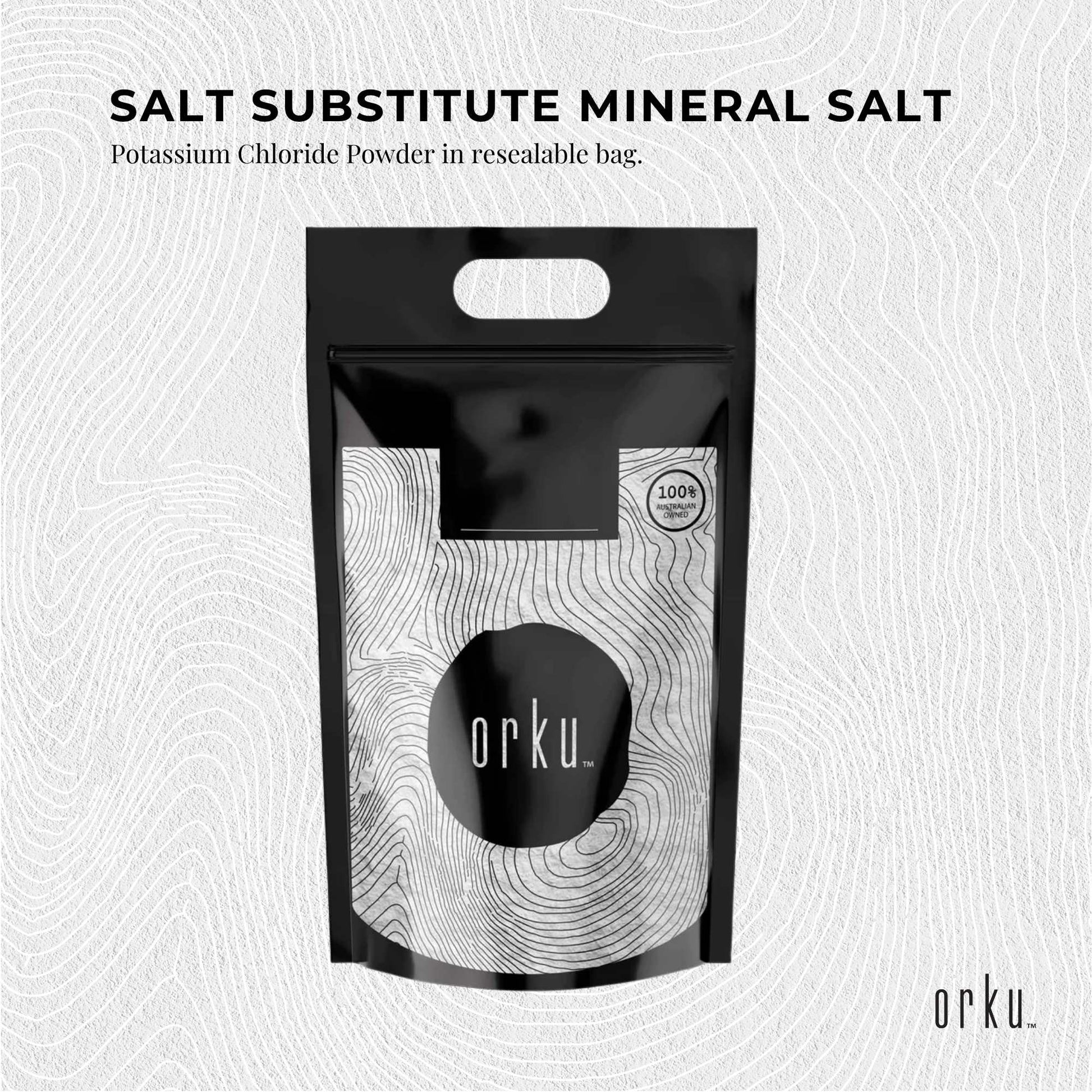 Orku Bulk 20Kg Potassium Chloride Powder (KCl) - Food Grade E508 Salt Substitute-2