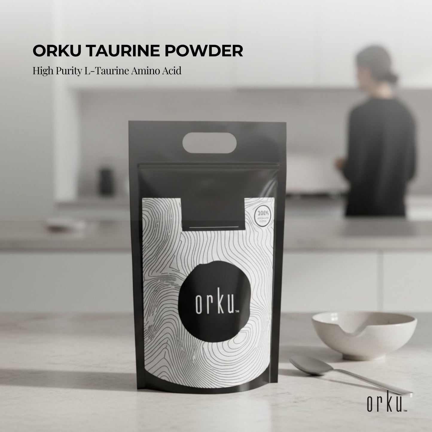 Orku Bulk 20Kg Taurine Powder High Purity L-Taurine Amino Acid Ingredient-1