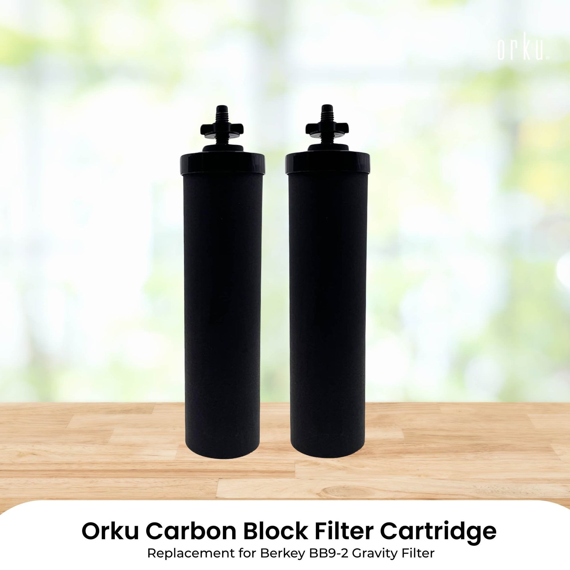 Orku Carbon Block Filter Cartridge - Replacement for Berkey BB9-2 Gravity Filter-1