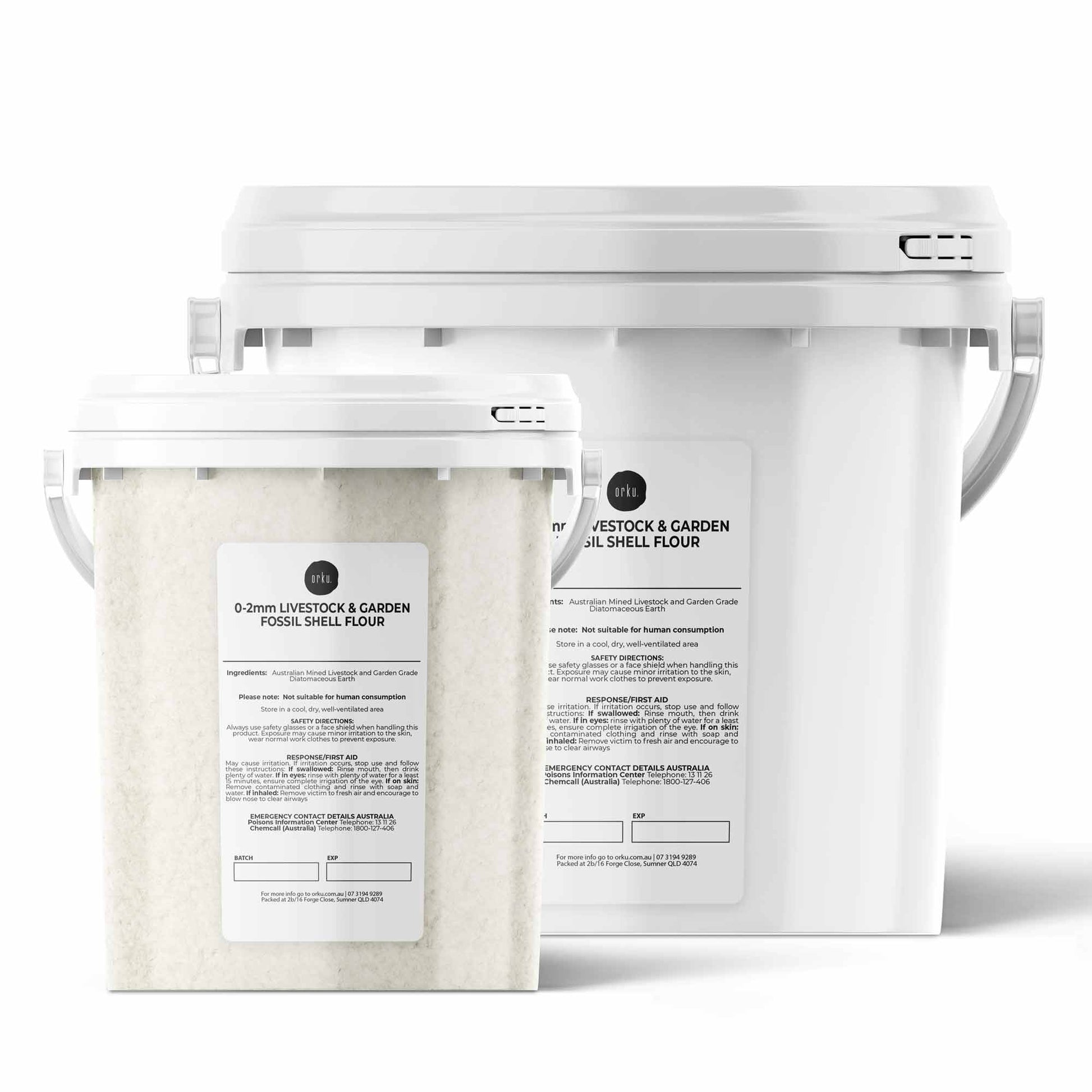 Orku Diatomaceous Earth Garden Grade 0-2mm Granular Australian Fossil Shell Tub-0