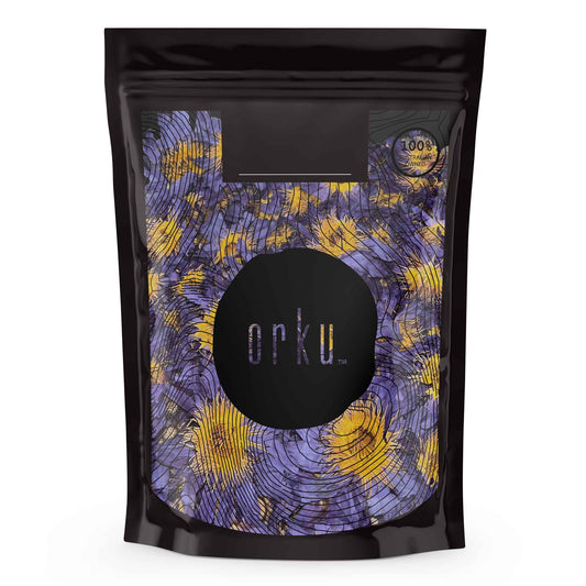 Orku Dried Blue Lotus Flowers - Whole Open Lily Nymphaea Caerulea-0