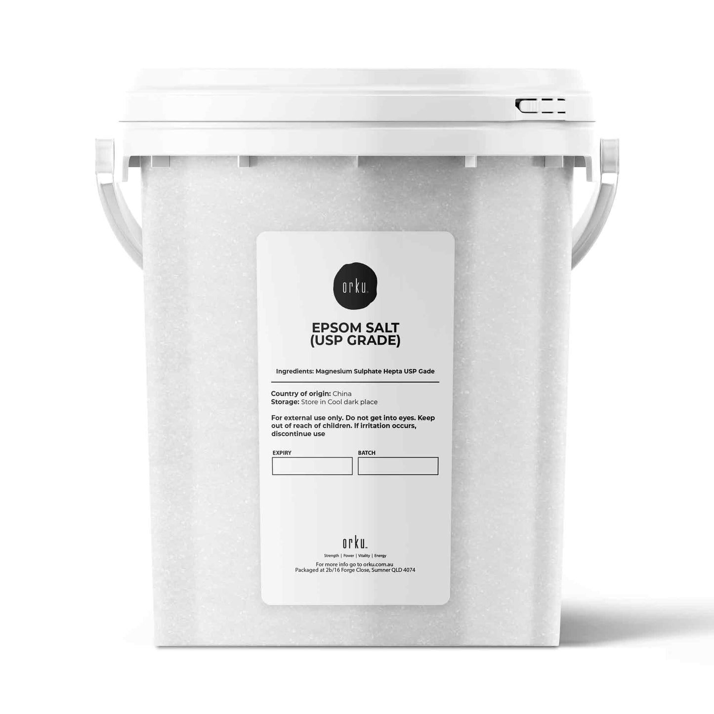 Orku Epsom Salt Buckets - USP Grade Magnesium Sulfate Body Bath Salts-0