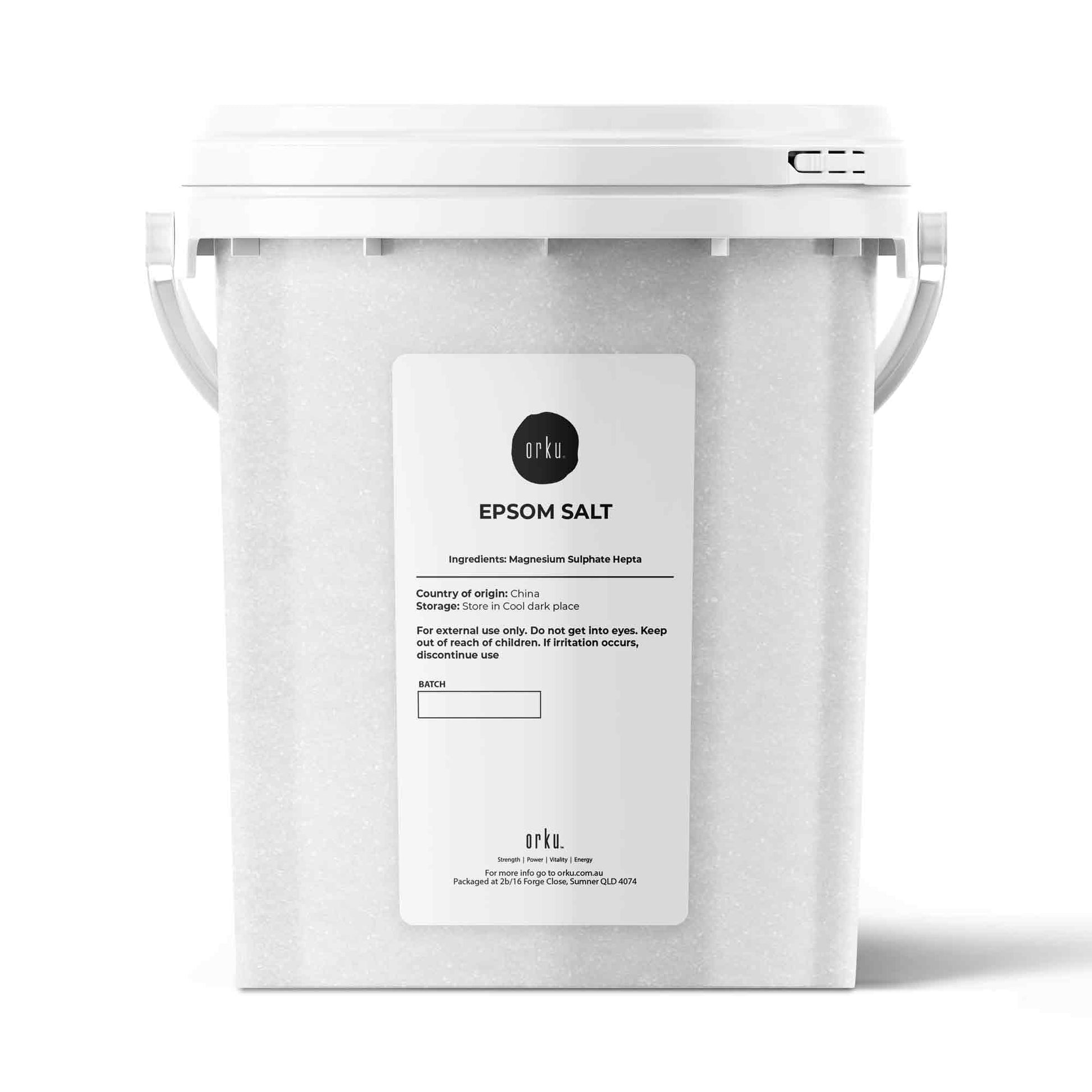 Orku Epsom Salt Tubs - Magnesium Sulphate For Bath Feet Body Skin Care Sulfate-0