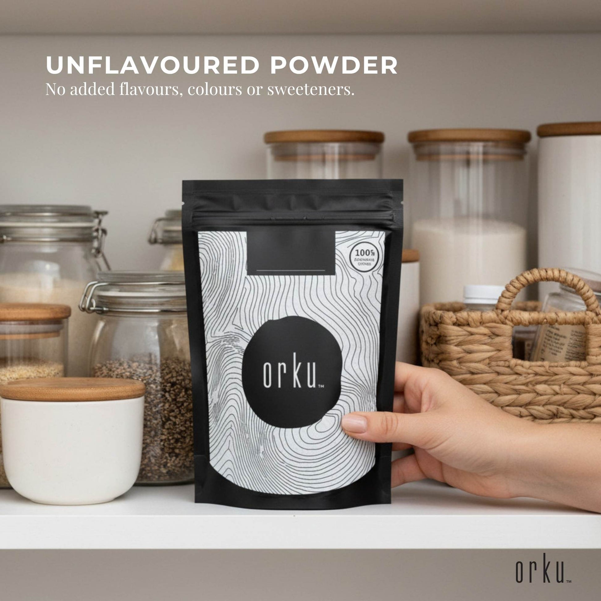 Orku 100g Magnesium Bisglycinate Powder Unflavoured Chelated-4