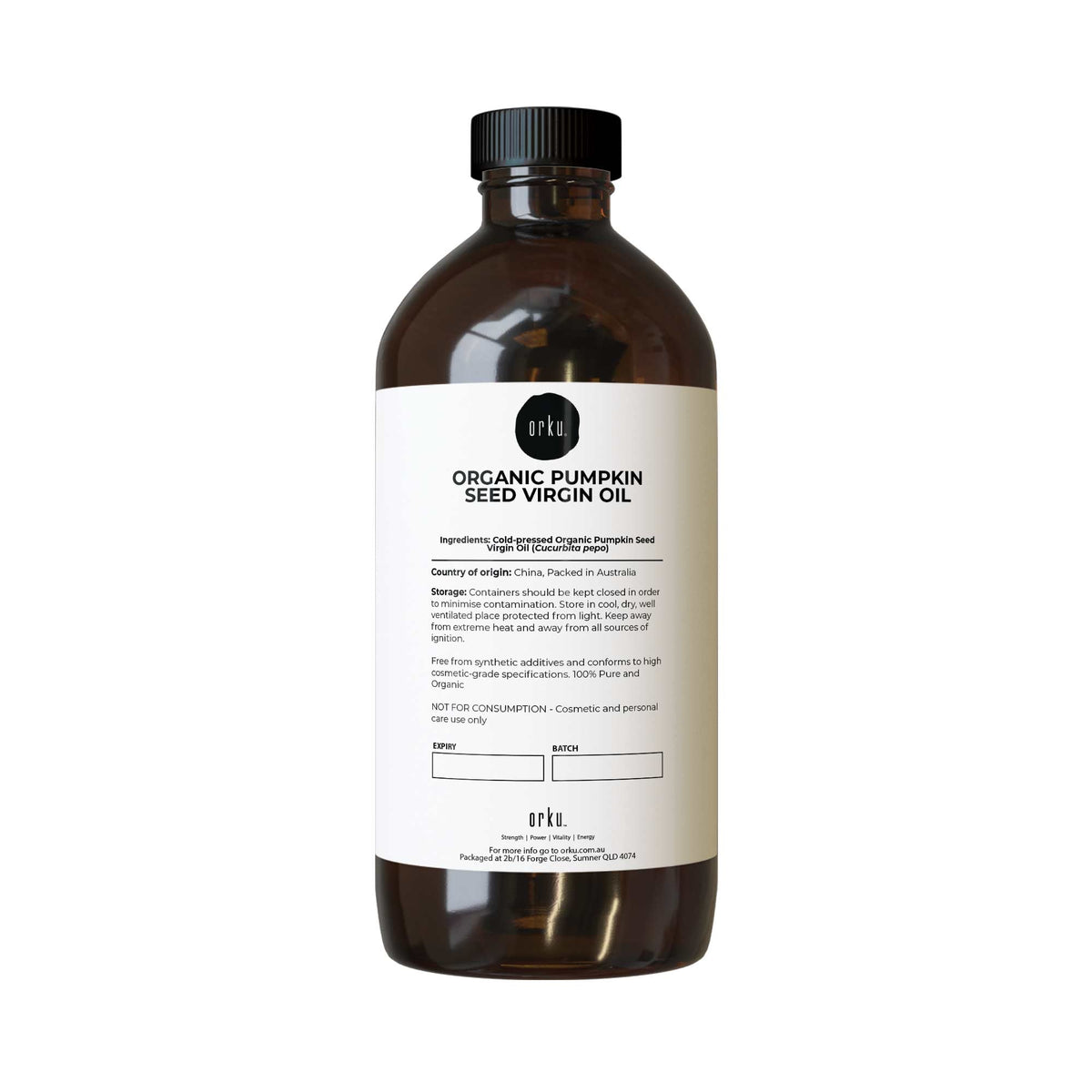 Orku Organic Pumpkin Seed Virgin Oil Cold Pressed Cosmetic Grade-7