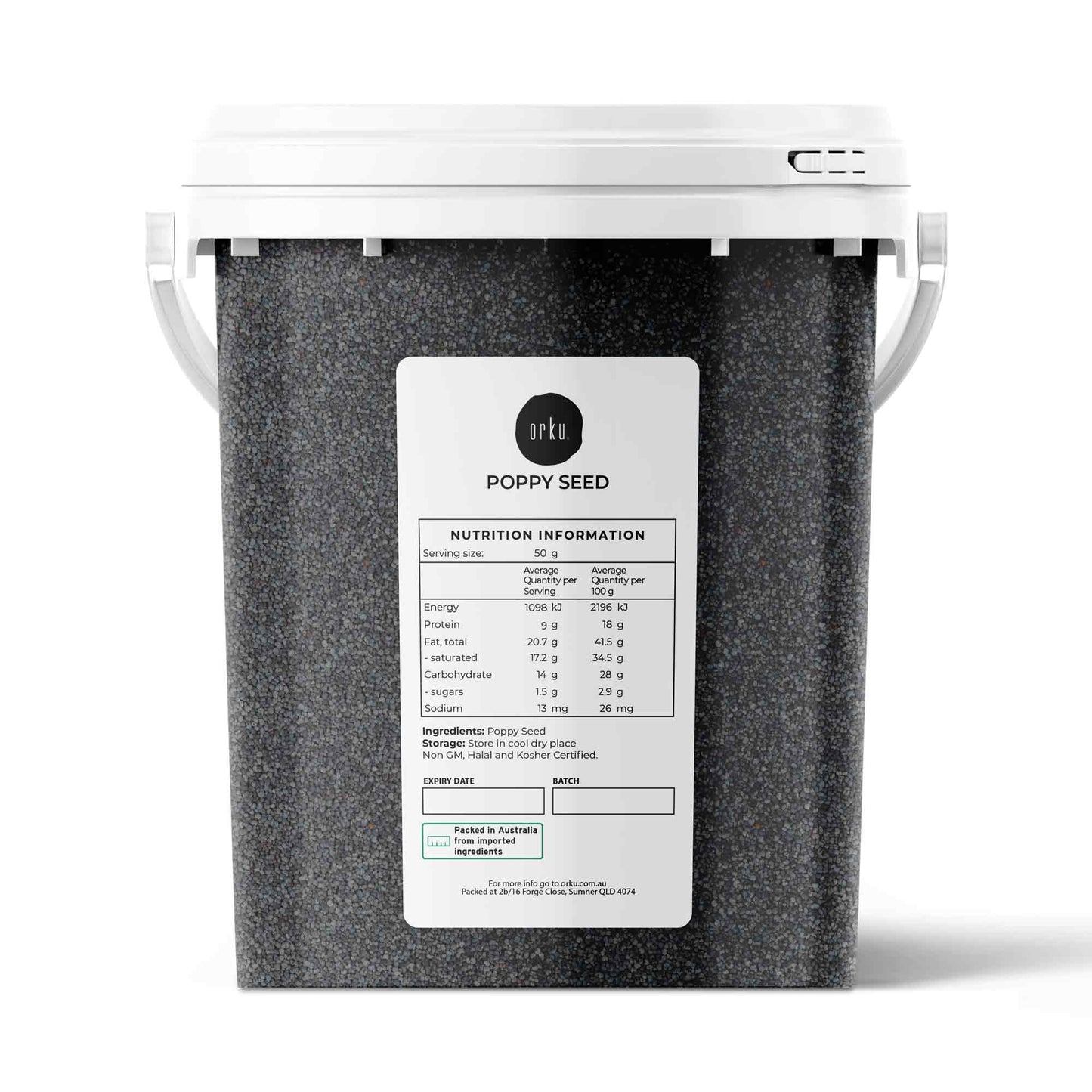 Orku Poppy Seeds Unwashed Buckets - Papaver Somniferum For Baking and Decorating-6