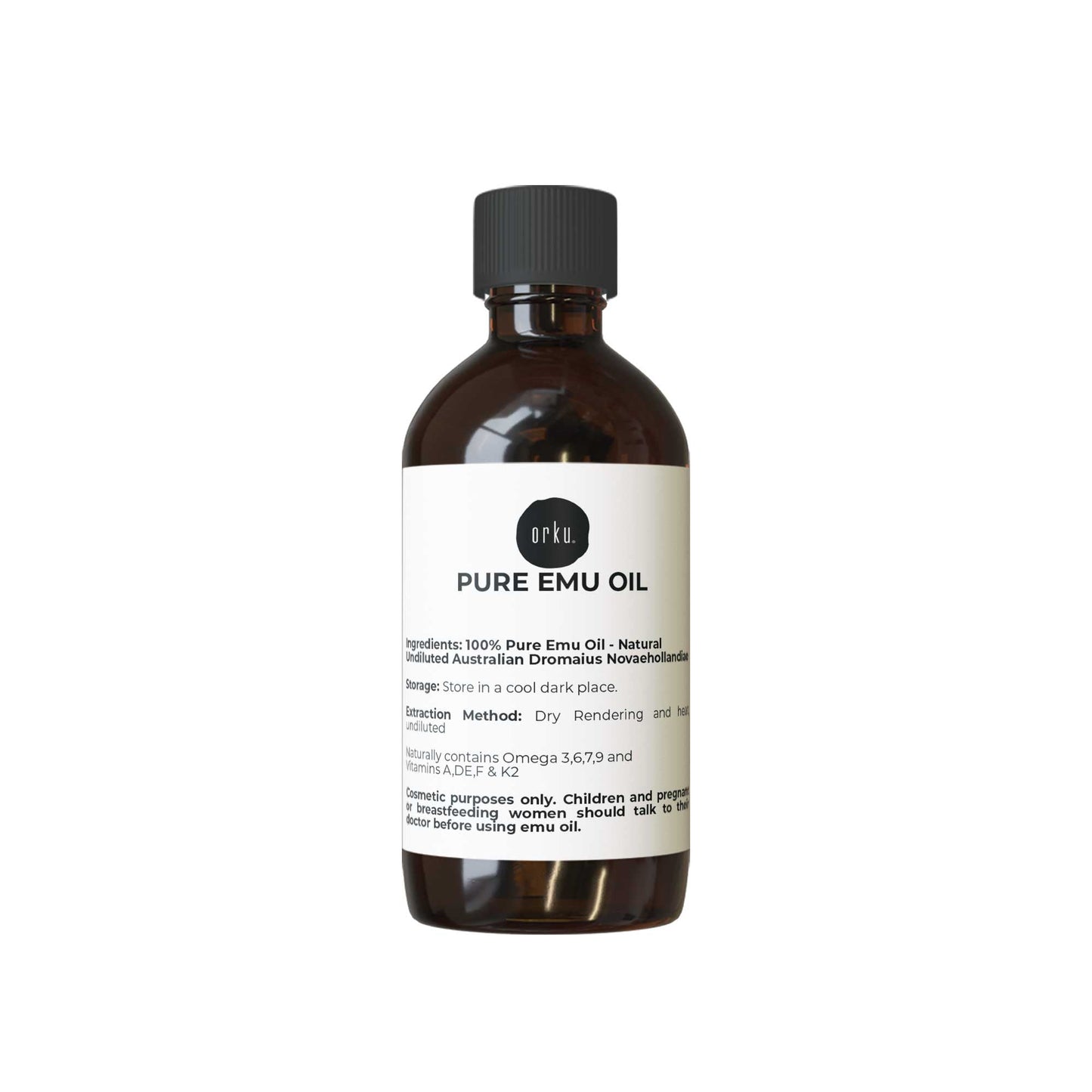 Orku Pure Emu Oil - Natural Undiluted Australian Dromaius Novaehollandiae-8