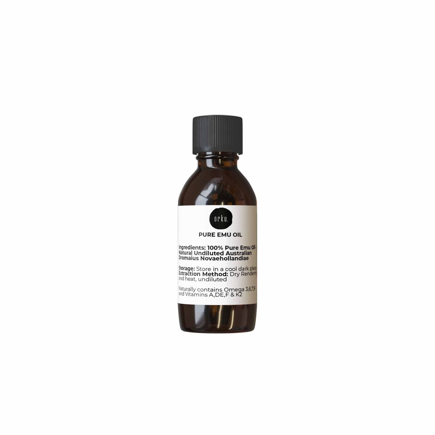 Orku Pure Emu Oil - Natural Undiluted Australian Dromaius Novaehollandiae-5