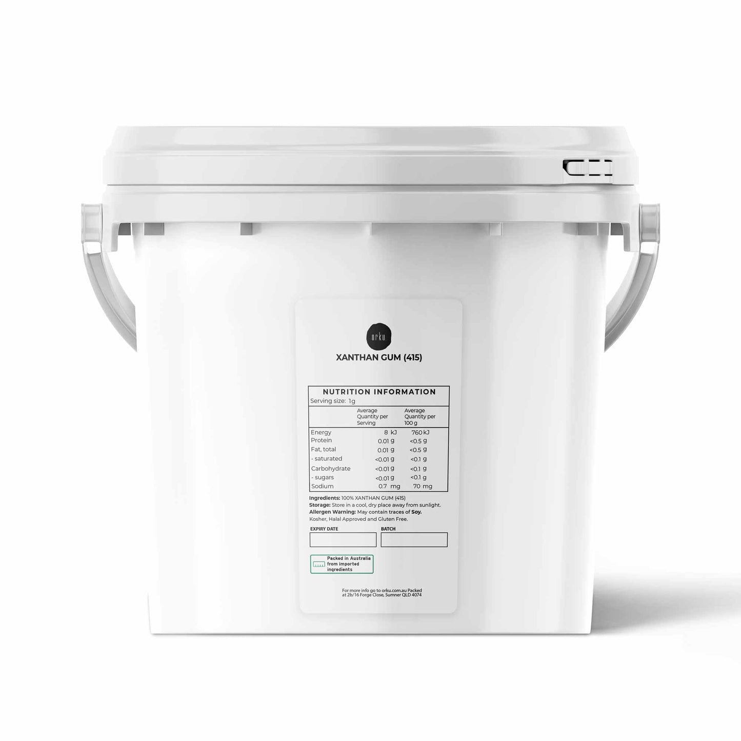Orku Xanthan Gum Thickener Pure Fine Powder Tub 200 Mesh FCC E415 Food Additive-5
