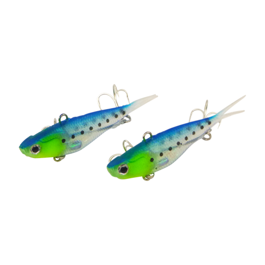 Swimerz 95mm Soft Vibe, Blue Water, 2 pack-0