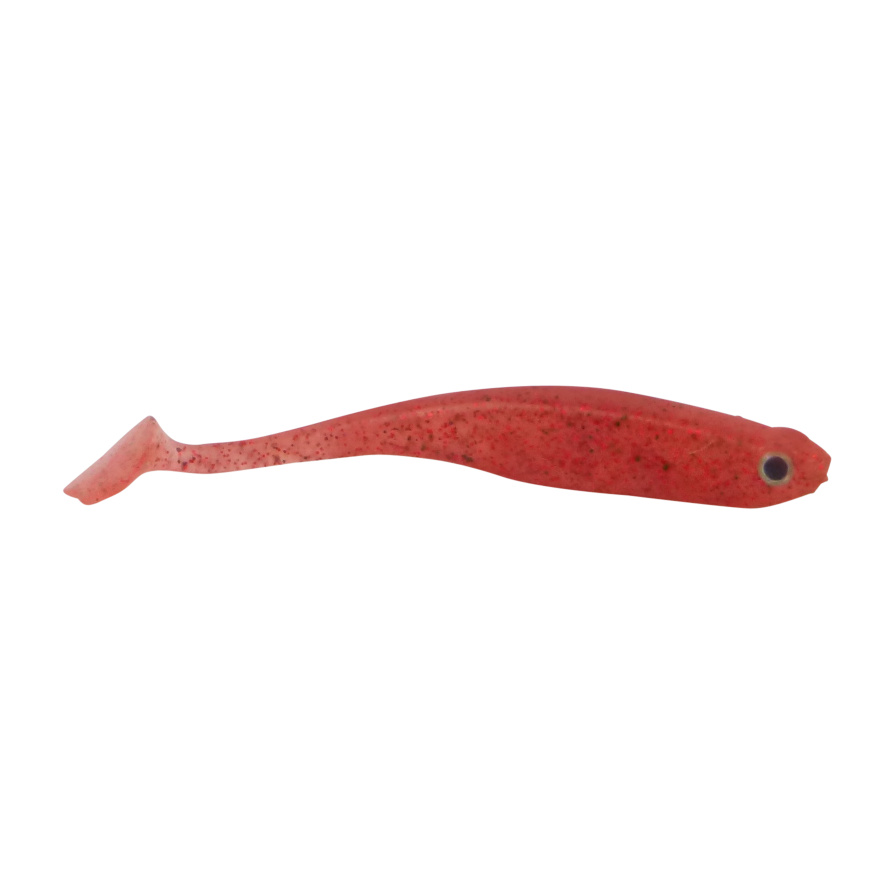 Swimerz Soft Shad 100mm Paddle Tail lure, Red Bug, 6 pack-0