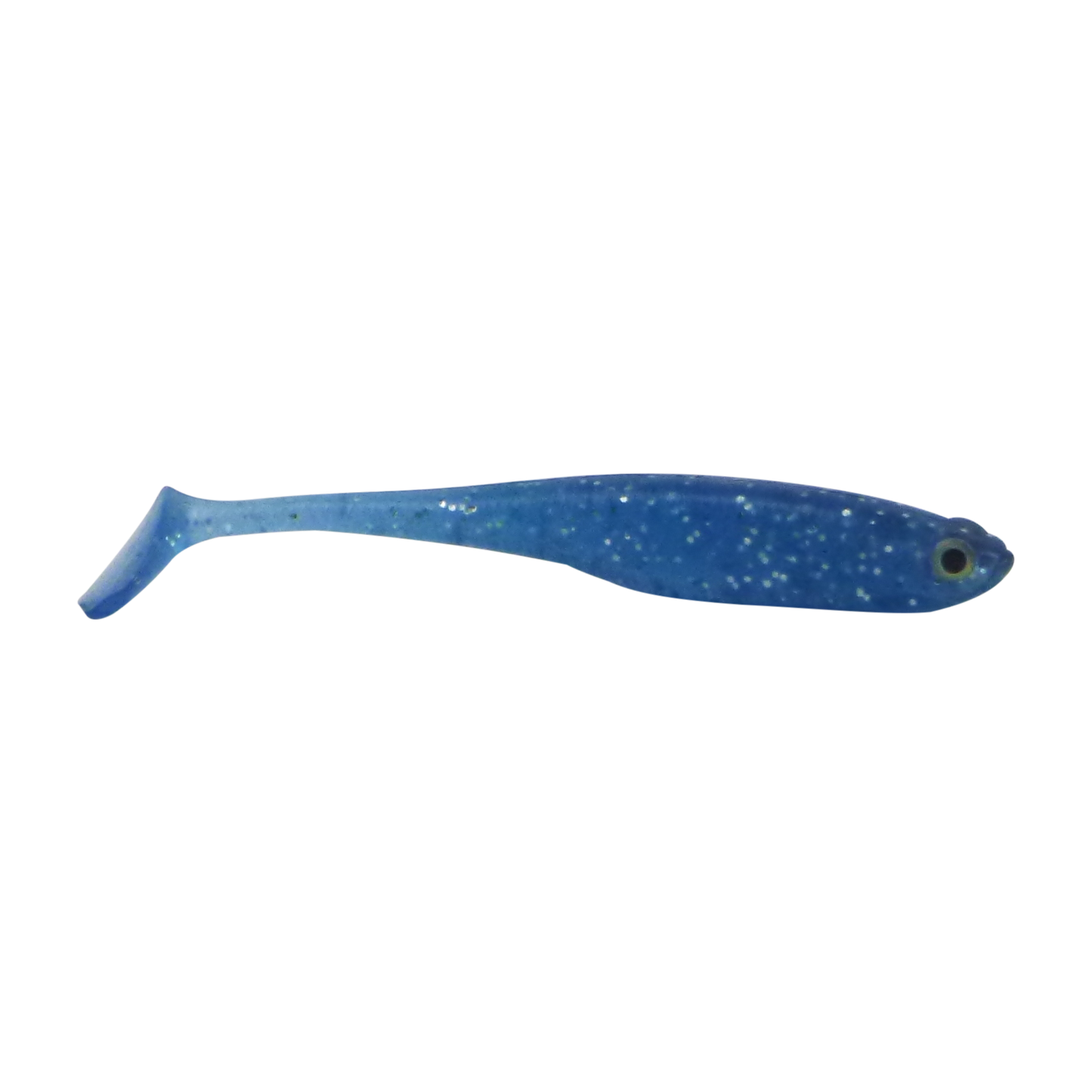 Swimerz Soft Shad 100mm Paddle Tail lure, Electric Blue, 6 pack-0