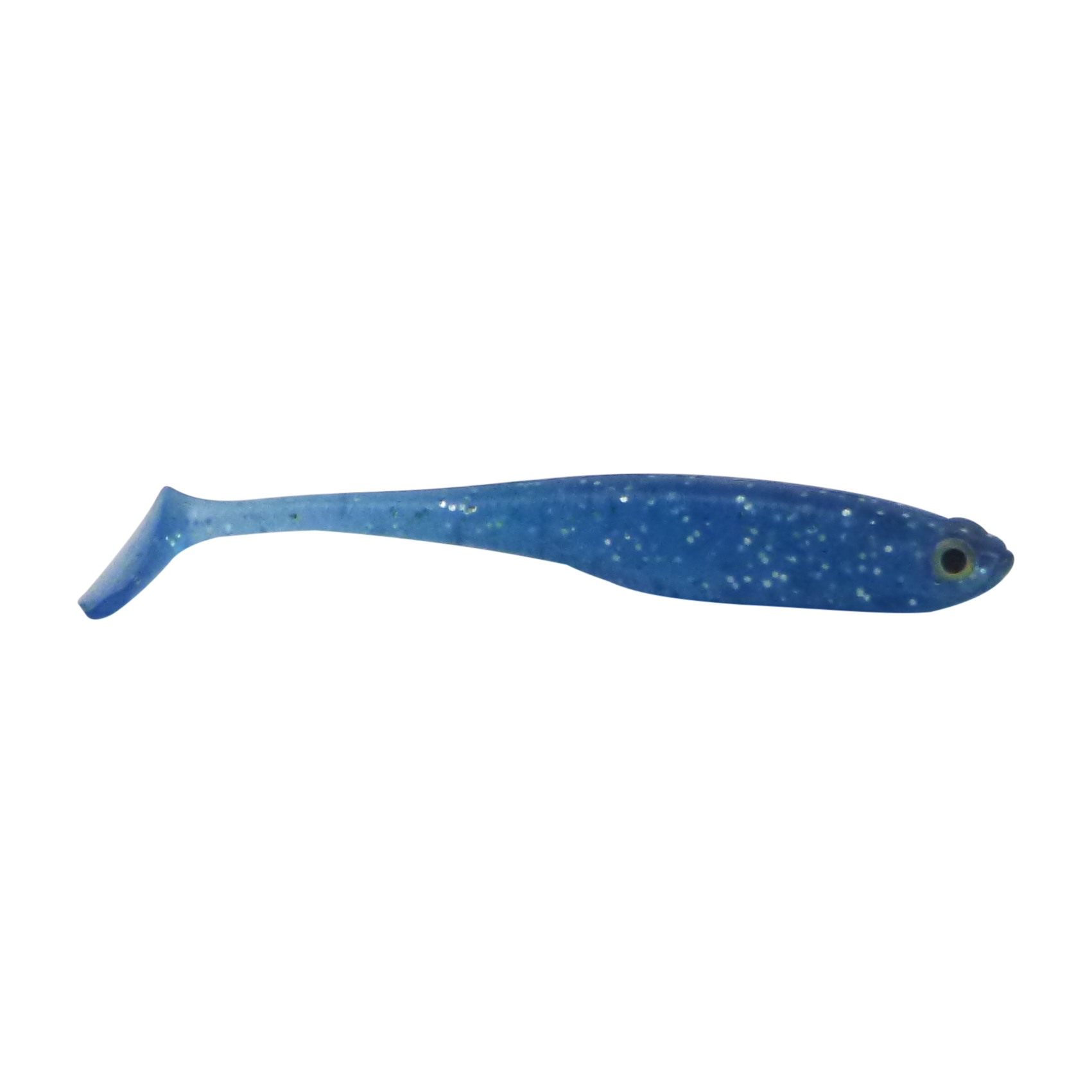 Swimerz Soft Shad 100mm Paddle Tail lure, Electric Blue, 6 pack-0