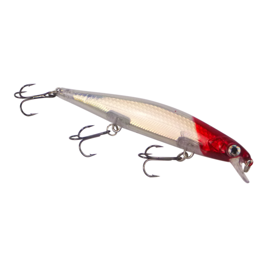 Finesse 'Chudan' 110mm Sinking/Diving Minnow, Red Head-0