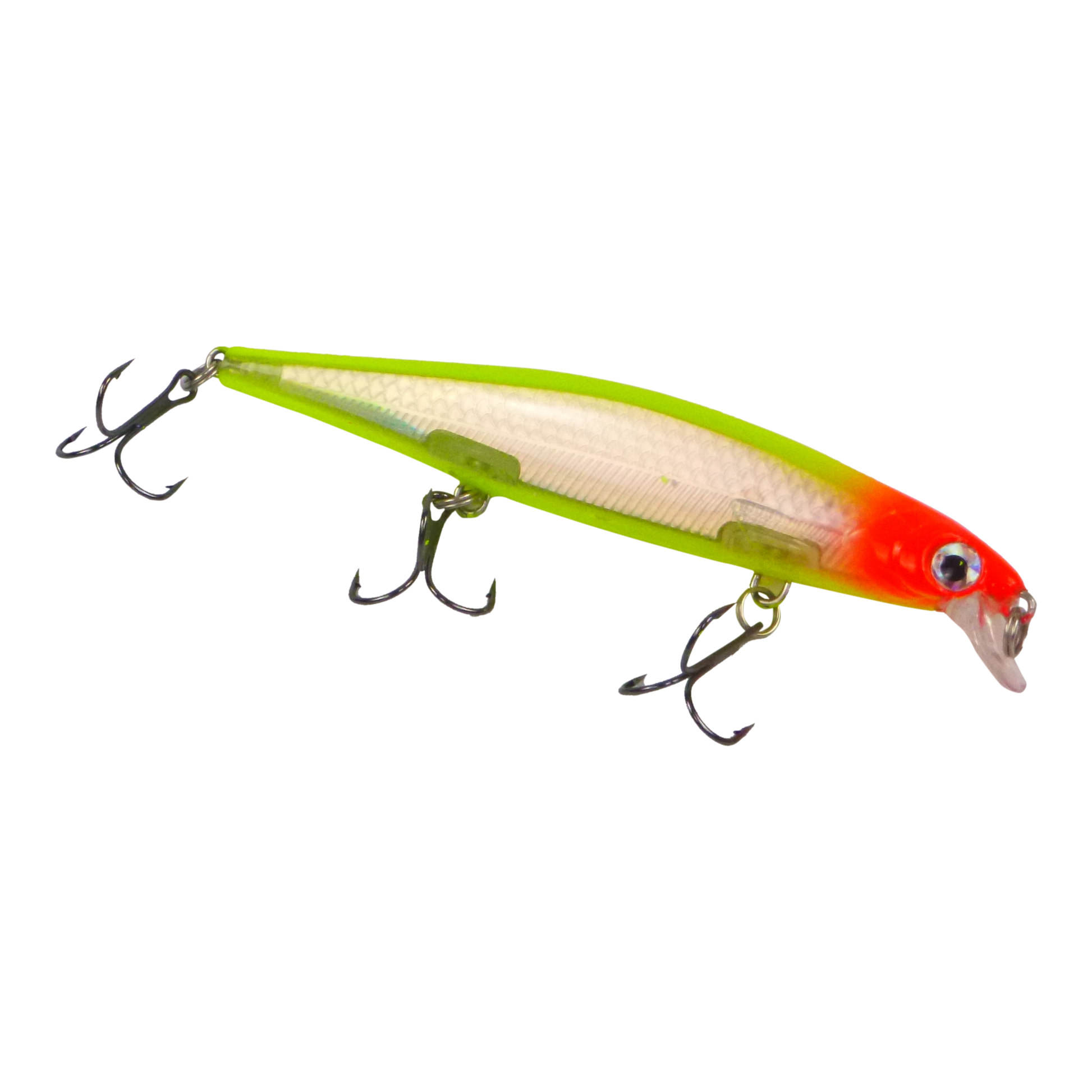 Finesse 'Chudan' 110mm Sinking/Diving Minnow, Chartruese-0