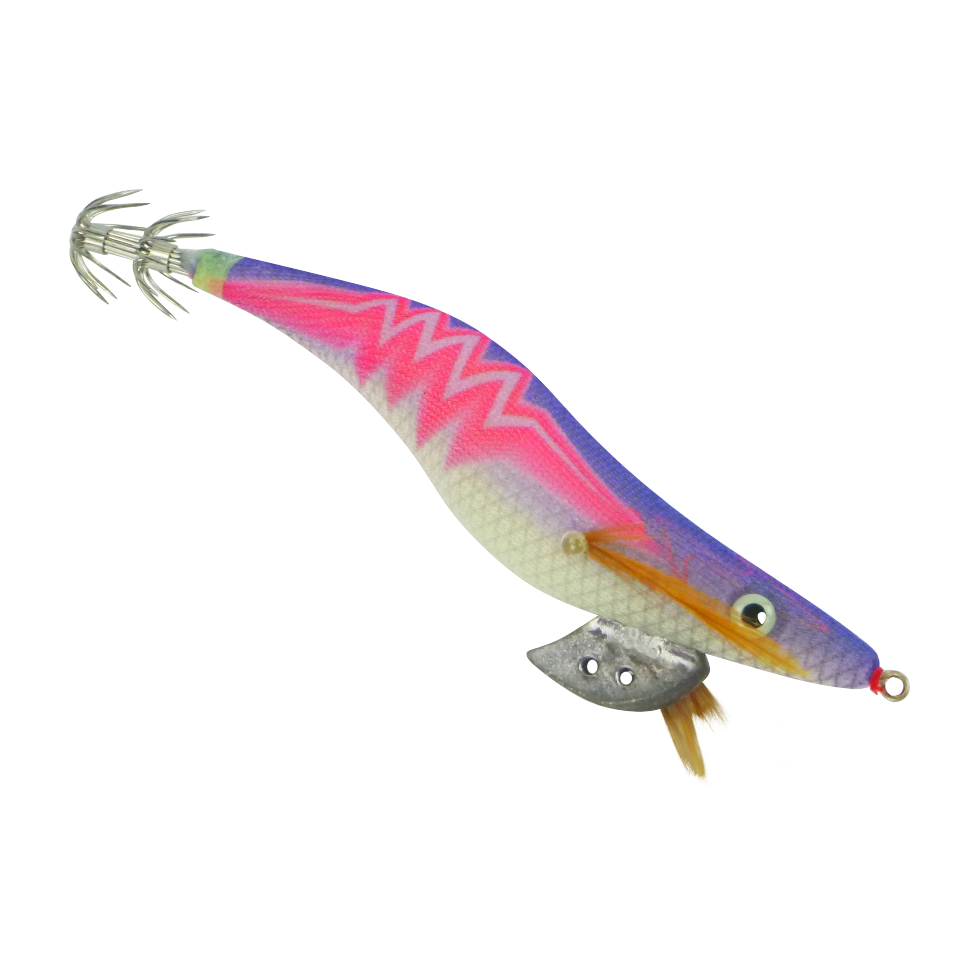 Finesse Rumoika Squid Jig, Purple Pink Neon, size 3.5, 2 pack-0