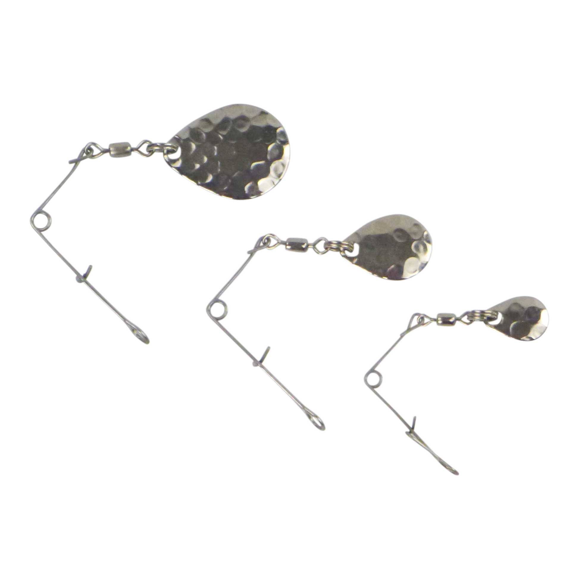 Swimerz Jig Spinner, Small, Hammered Nickel, 5 Pack-0